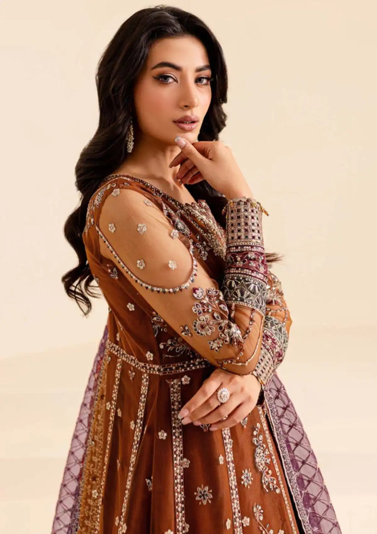 Farasha Lumiere Festive Formals'25 D-07 CRIMSON ALLURE