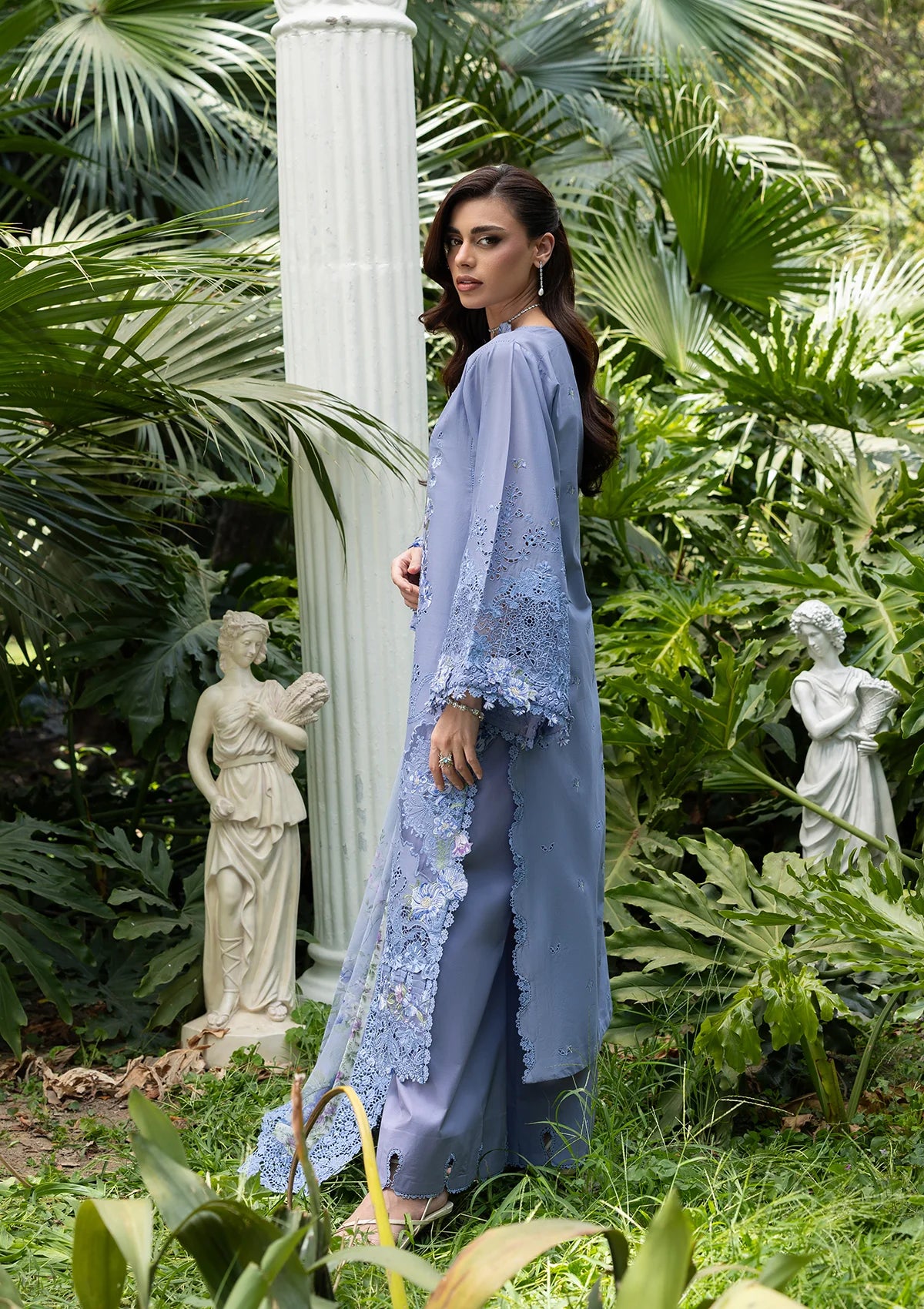Elaf Luxury Lawn Vol-2'26 ELQ-2B LAVENDER LUXE