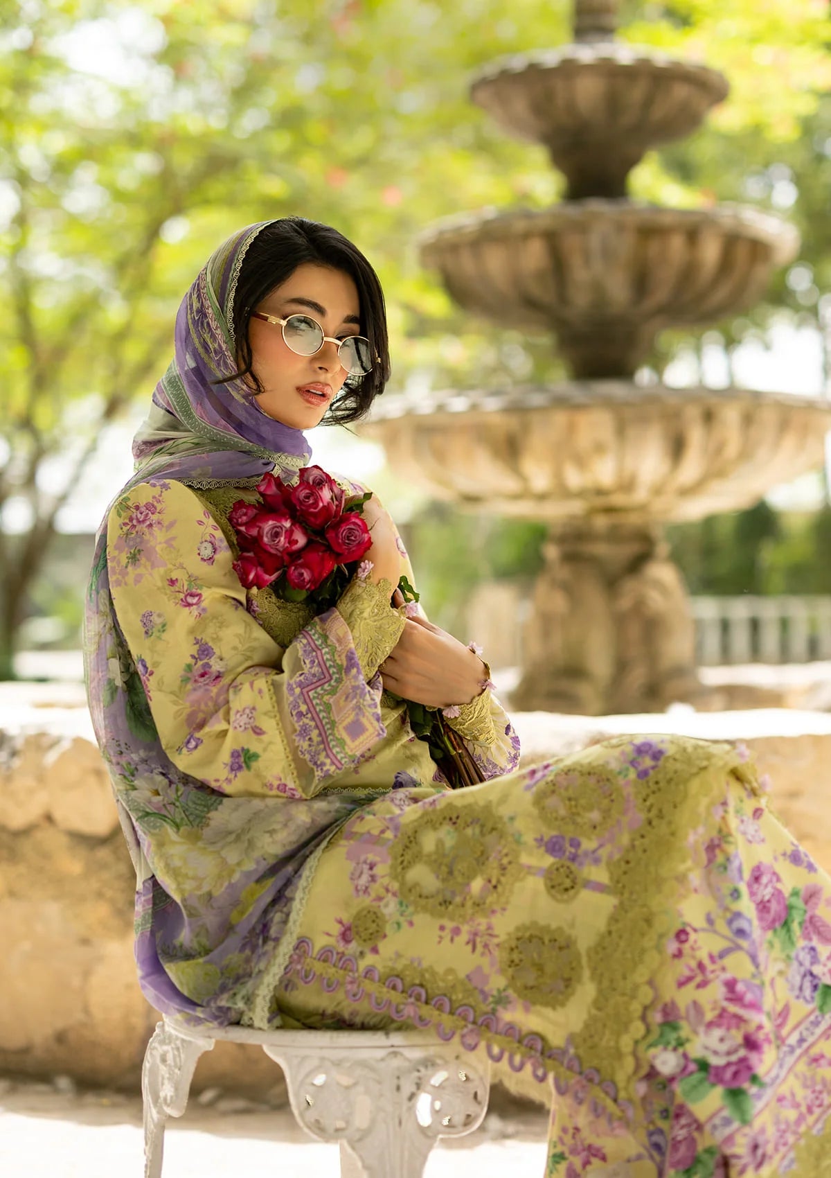 Elaf Signature Emb Prints Vol'II'26 ESG-8A OLIVIA