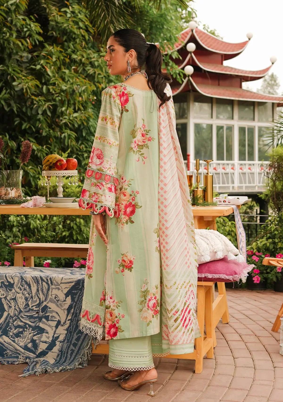 Elaf Prints Lawn Collection'24 EEP-05A-Mint To Be - Mohsin Saeed Fabrics