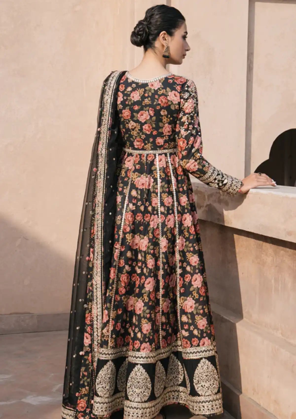 Jazmin Shahkaar Luxury Lawn'24 D-02 - Mohsin Saeed Fabrics