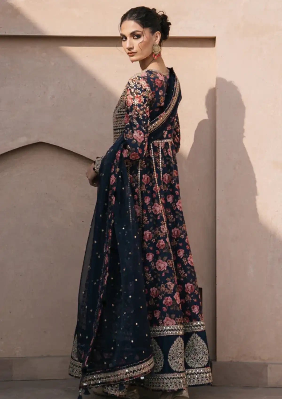 Jazmin Shahkaar Luxury Lawn'24 D-01 - Mohsin Saeed Fabrics