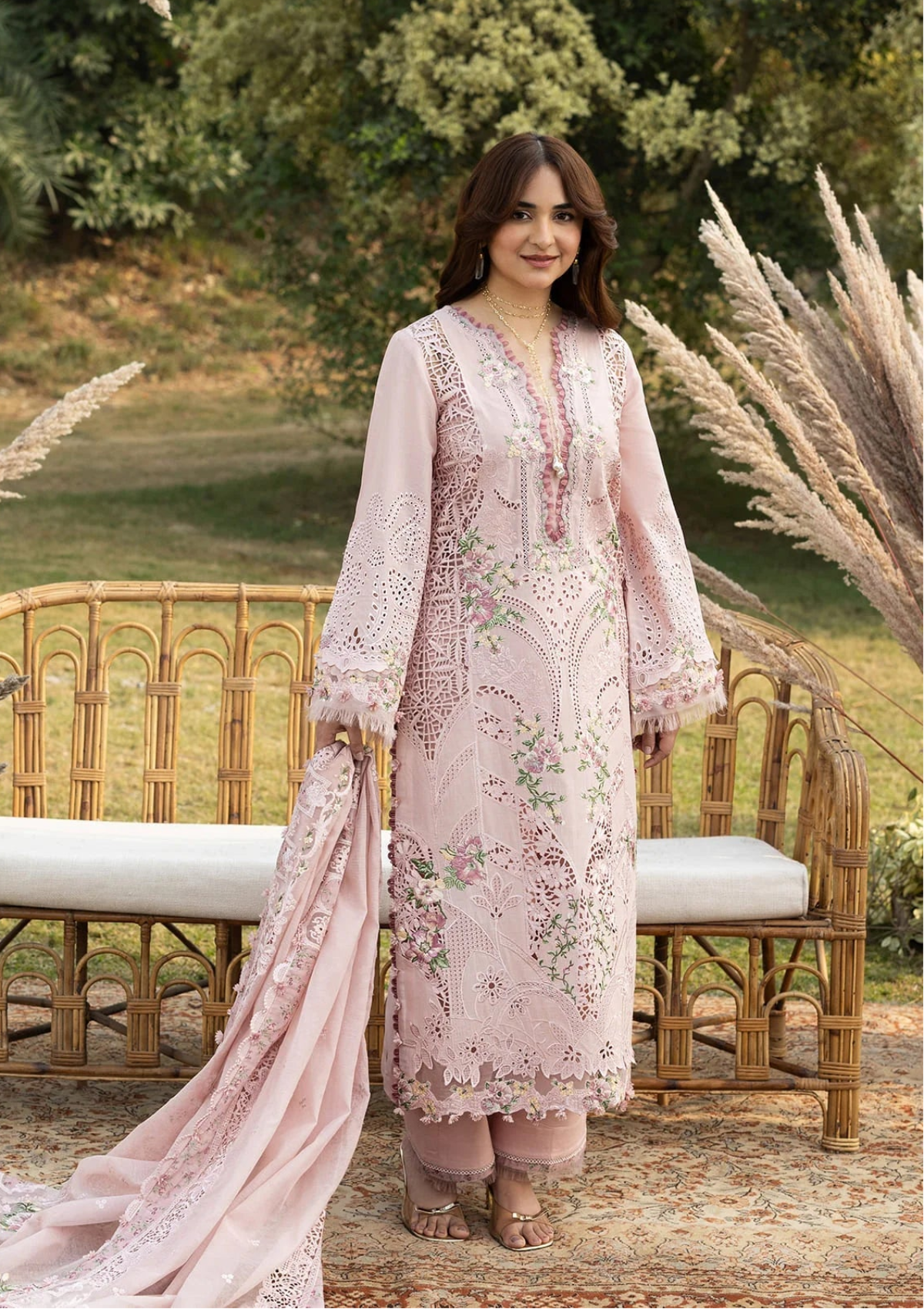 Elaf Luxury Lawn'26 ELY-4A BLOOMING