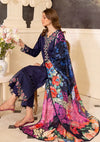 Farasha Seraya Emb Lawn'24 D-02 INDIGO - Mohsin Saeed Fabrics