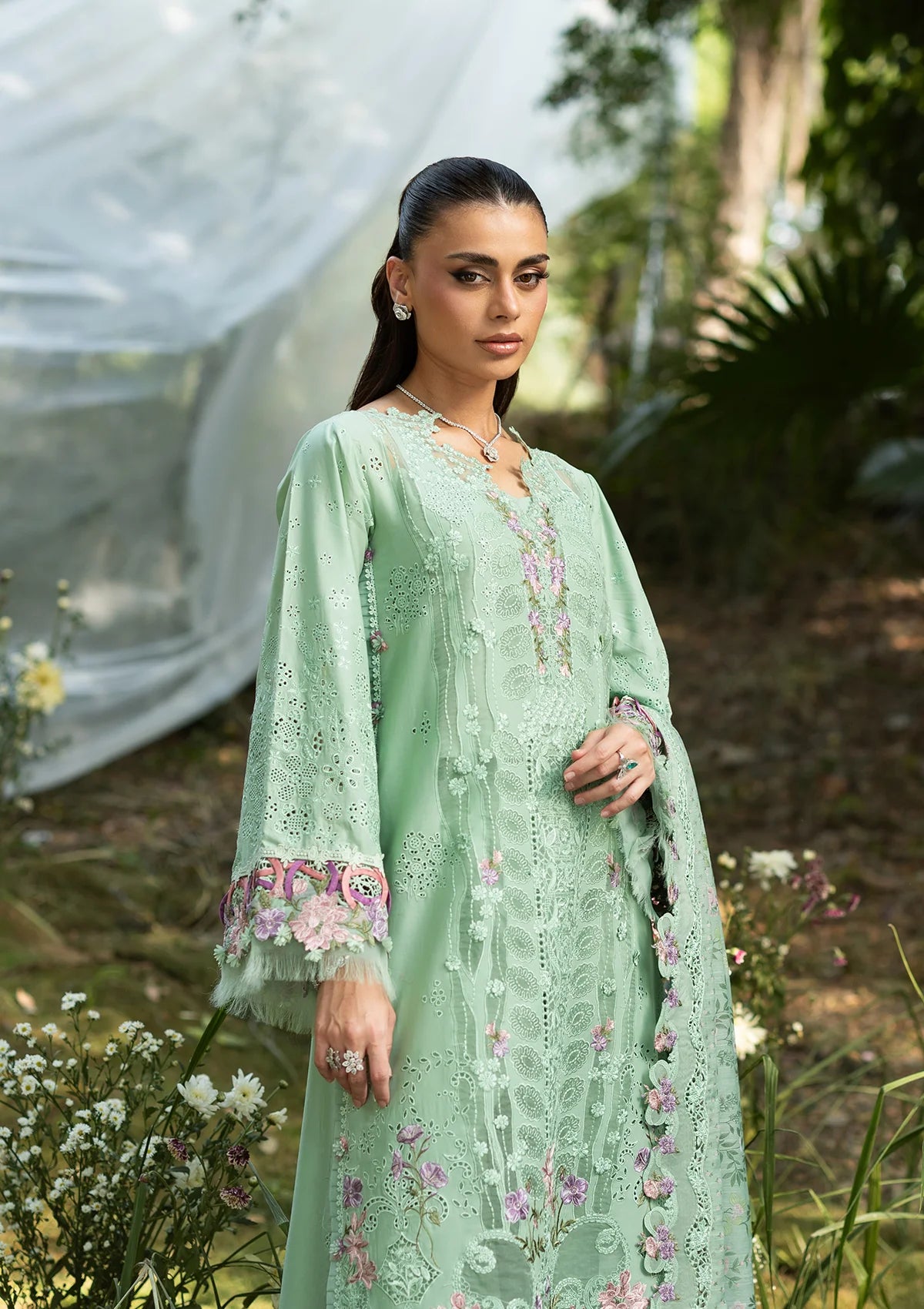 Elaf Luxury Lawn Vol-2'26 ELQ-3A DAISY CHAIN