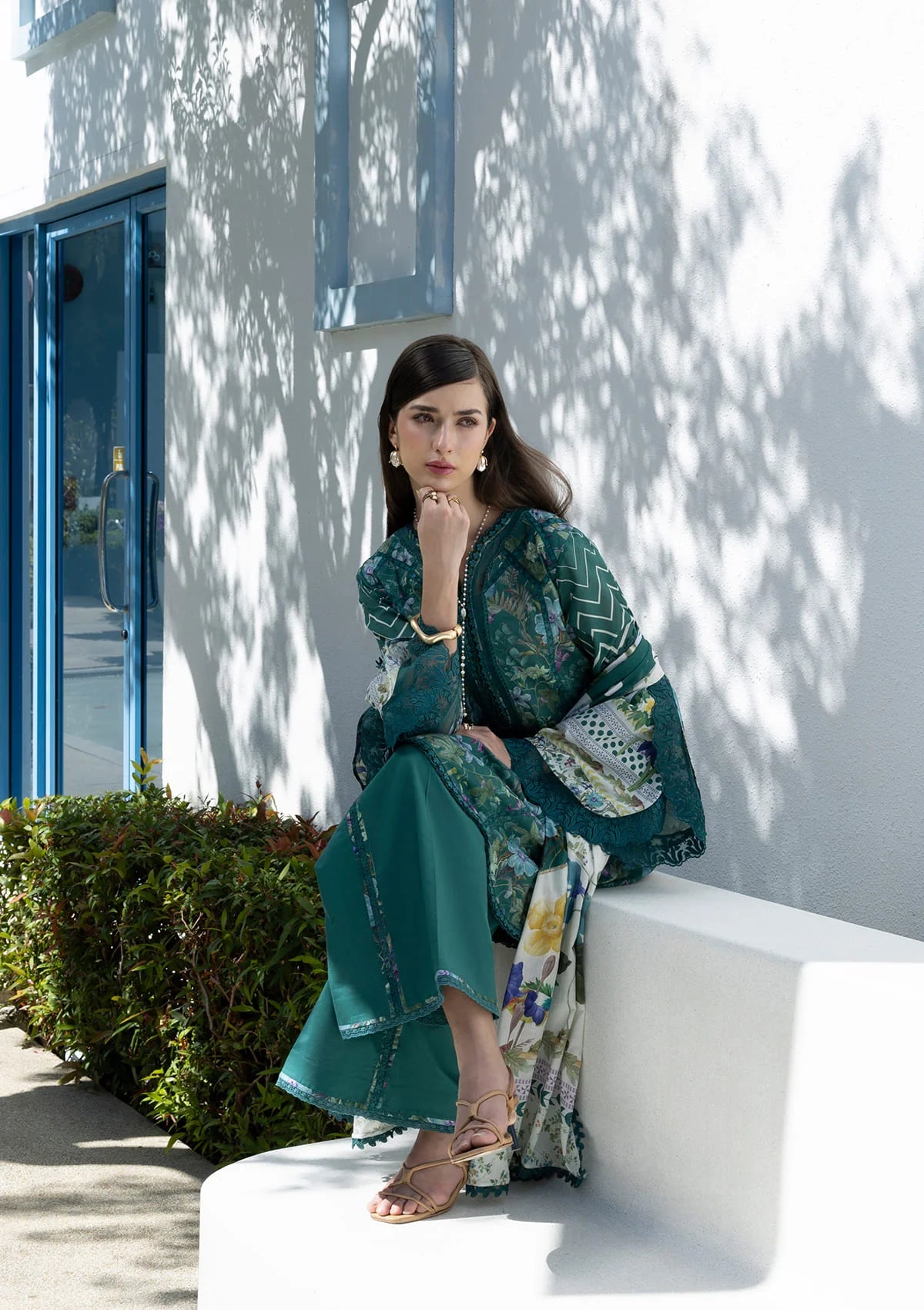 Elaf Santorini Prints Vol-1'26 EPN-9A PEACOCK