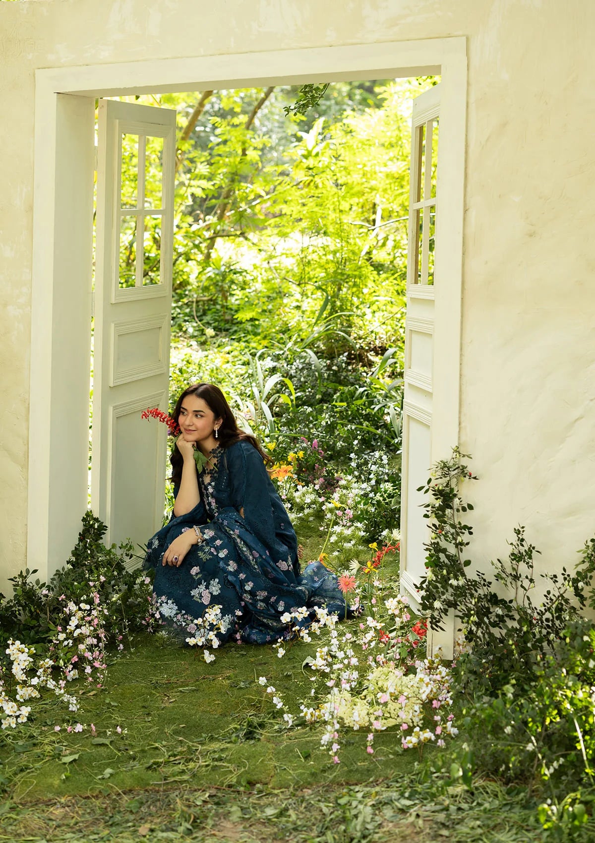 Elaf Luxury Lawn Vol-2'26 ELQ-3B EMERALD FERN