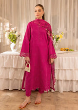 Farasha Seraya Emb Lawn'24 D-01 ASTER - Mohsin Saeed Fabrics
