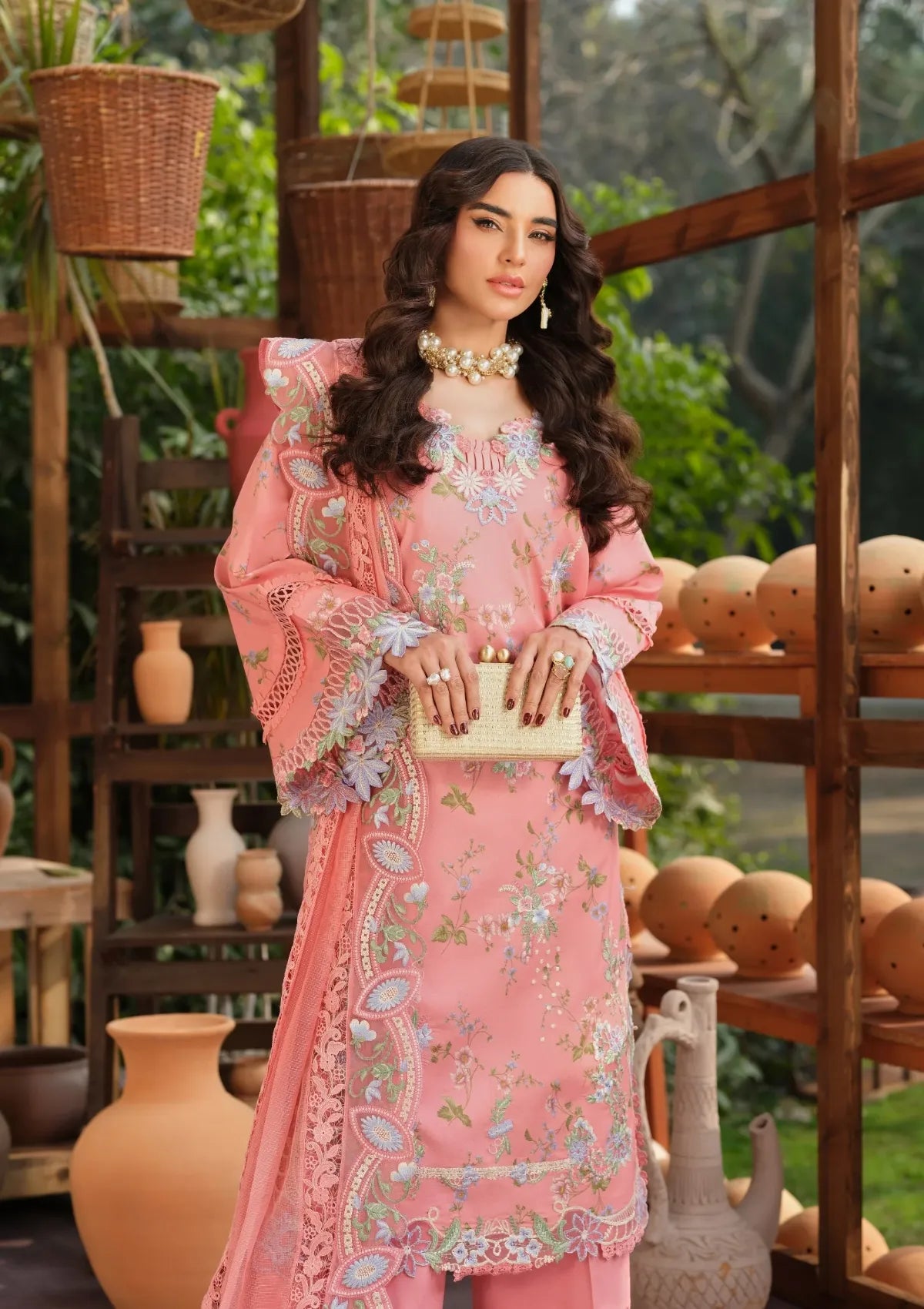 Maryam Hussain Luxury Lawn'26 D-02 Dimple