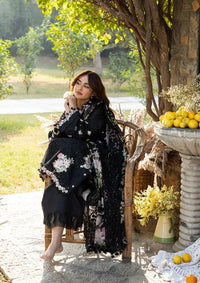 Elaf Luxury Lawn'26 ELY-2B MIDNIGHT BLOSSOM