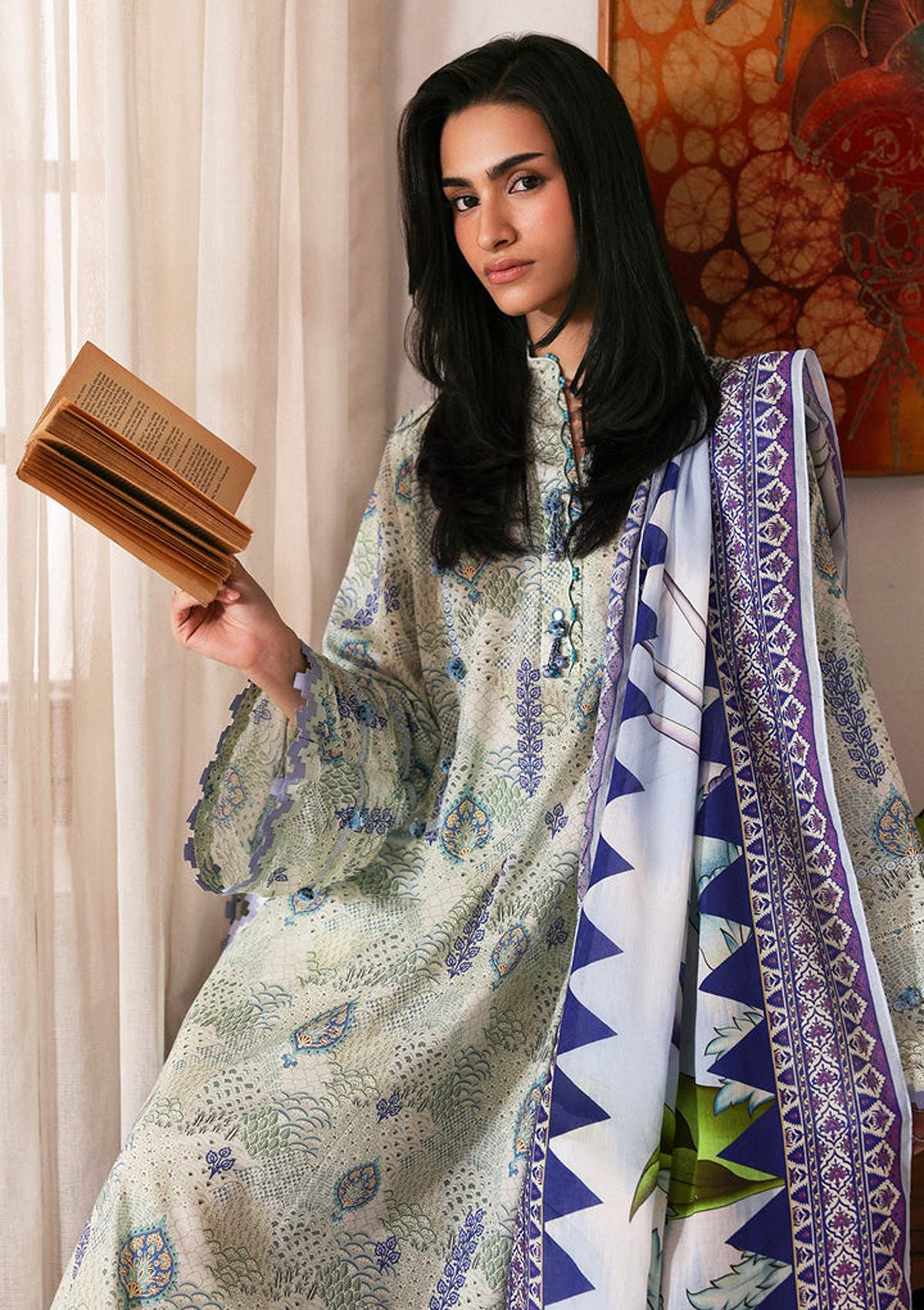 Zaha Amaya Printed Lawn'26 APL-06 LILIA
