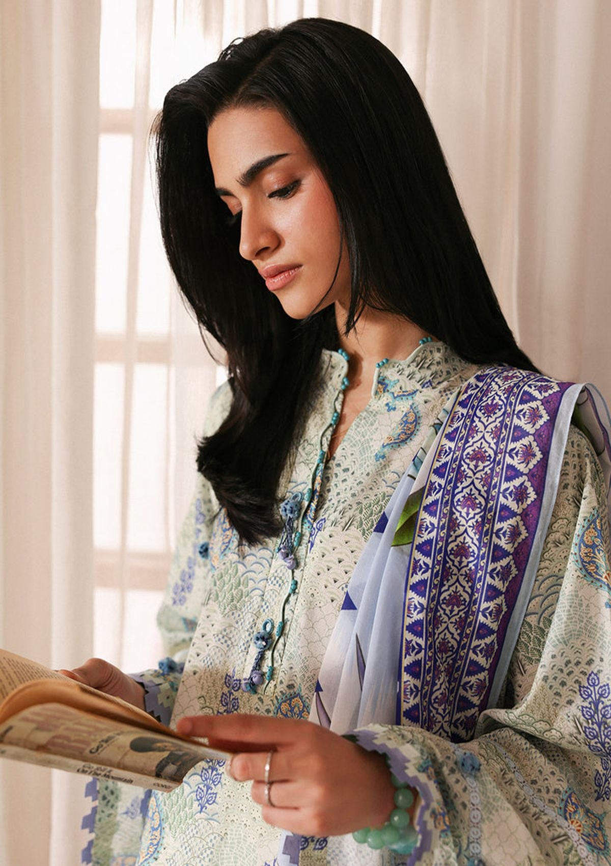 Zaha Amaya Printed Lawn'26 APL-06 LILIA