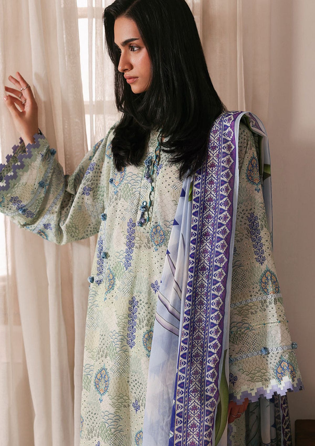 Zaha Amaya Printed Lawn'26 APL-06 LILIA