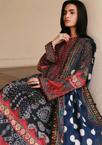 Zaha Amaya Printed Lawn'26 APL-03 NOIRA