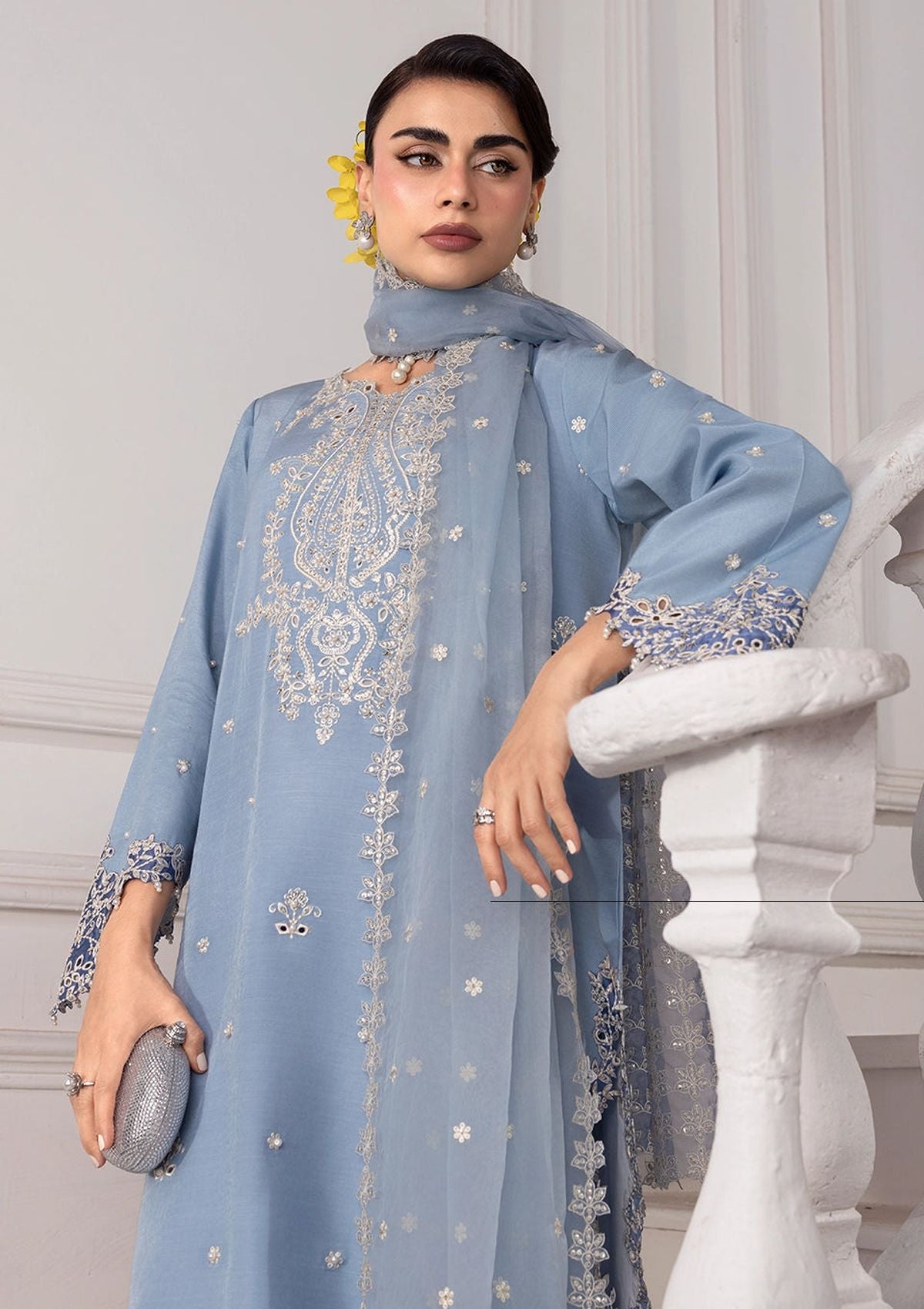 Rang Rasiya Lumeire Silk'26 D-10 Cielo