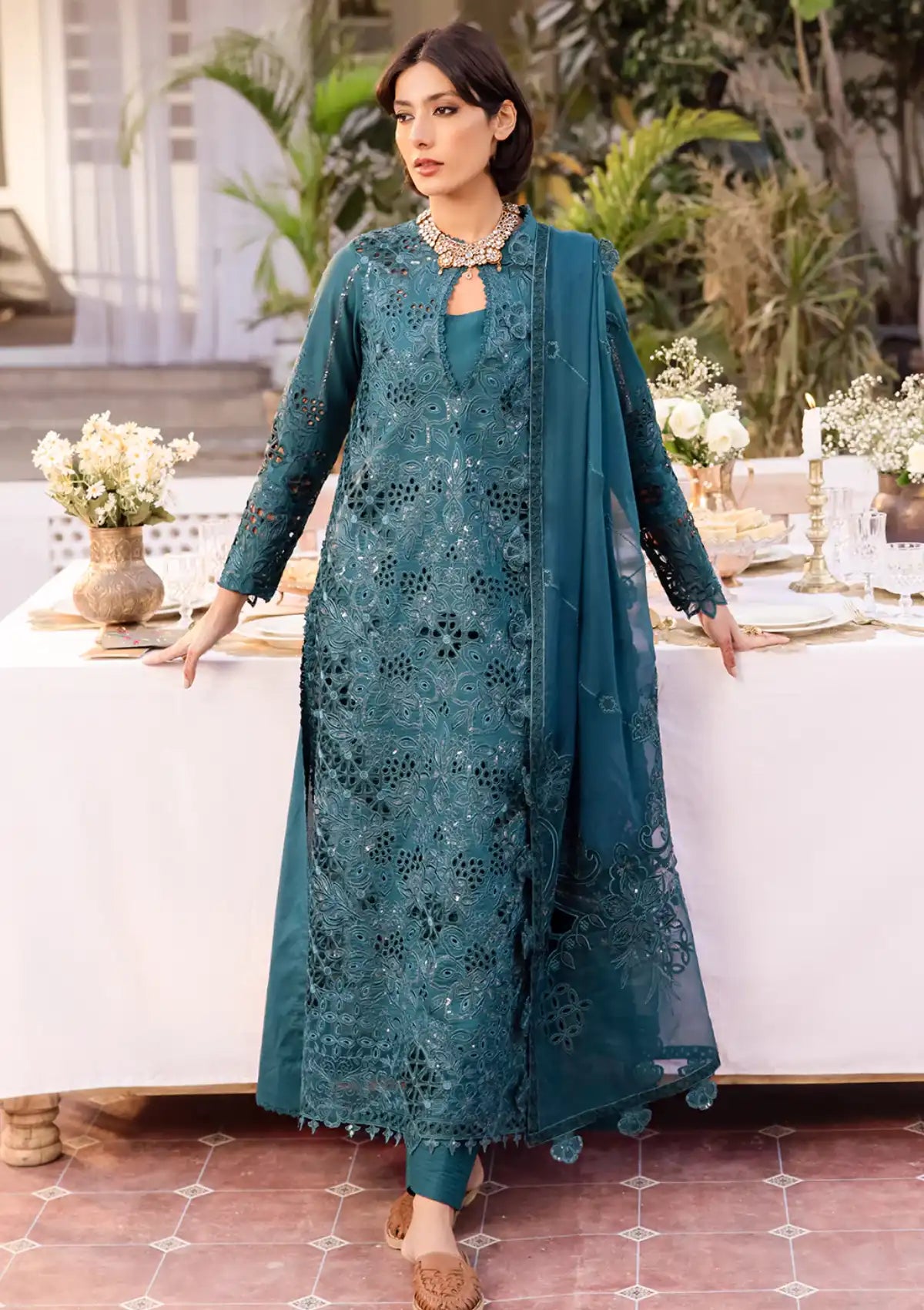 Iznik Nani Ka Ghar Eid Lawn'24 NKG-07 - Mohsin Saeed Fabrics
