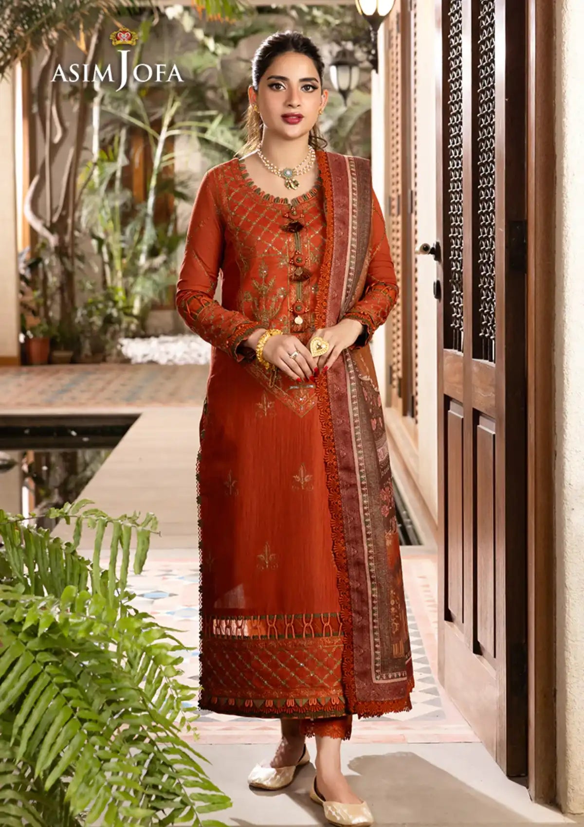Asim Jofa Rania Pre-Winter'23 AJRW-36 - Mohsin Saeed Fabrics