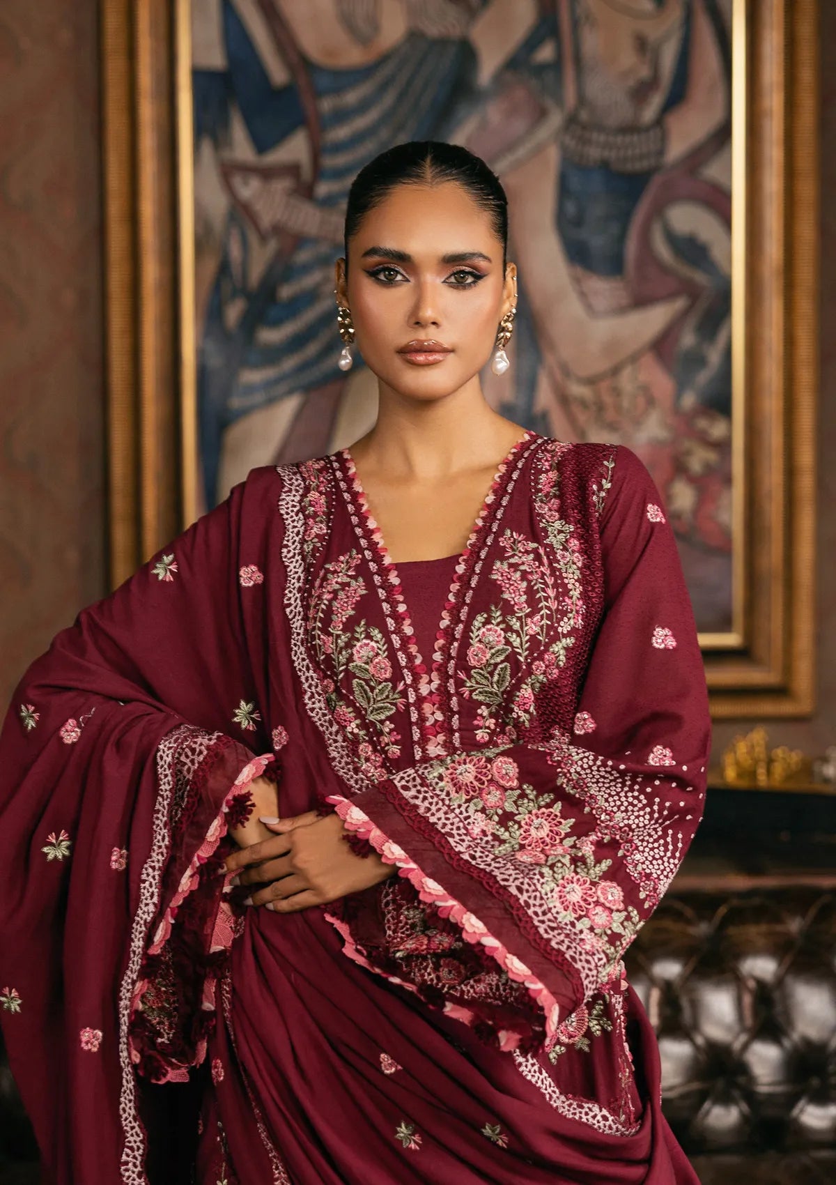 Elaf Luxury Winter'25 EWK-4B Crimsonelle