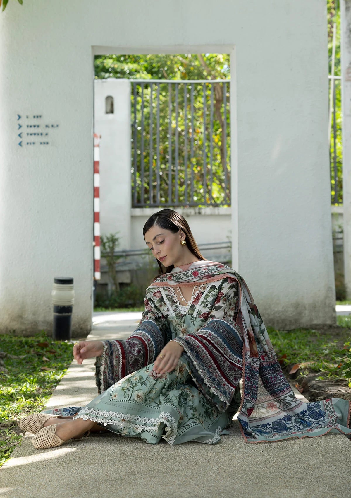 Elaf Santorini Prints Vol-1'26 EPN-6B OPALINE GARDEN