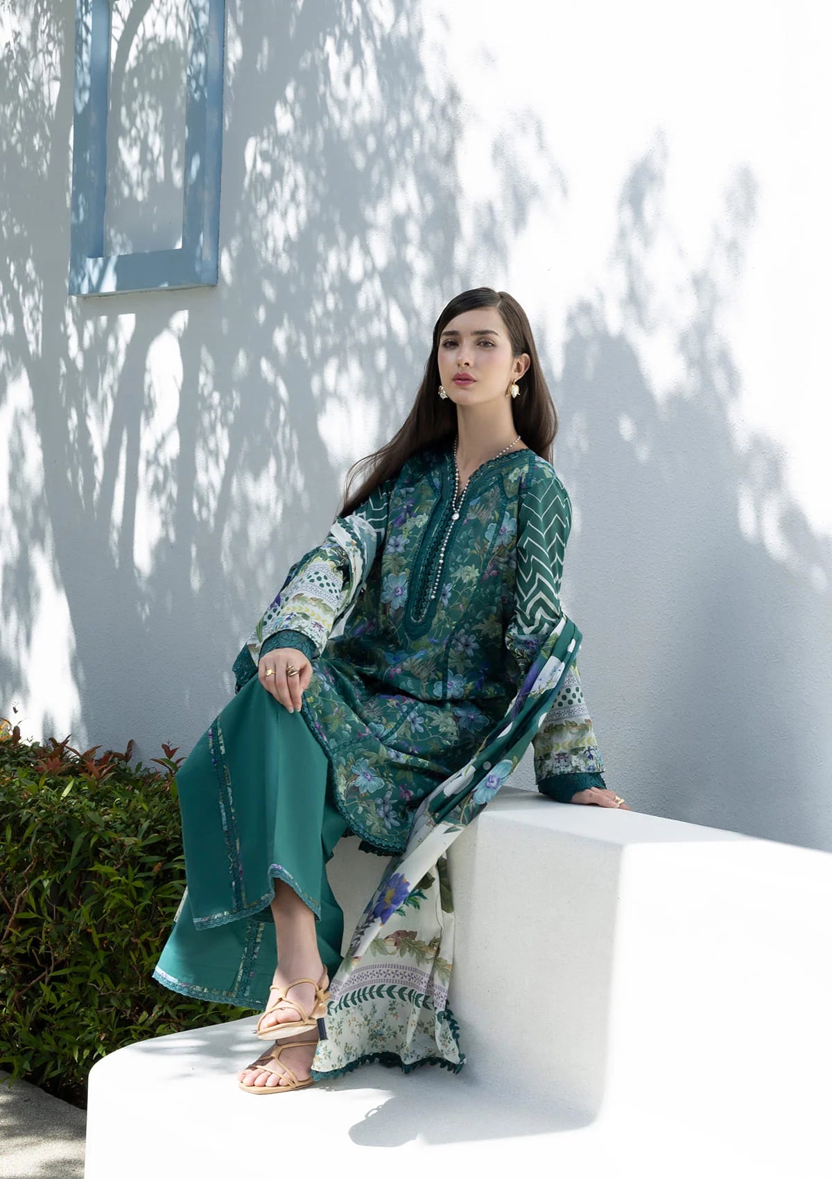 Elaf Santorini Prints Vol-1'26 EPN-9A PEACOCK