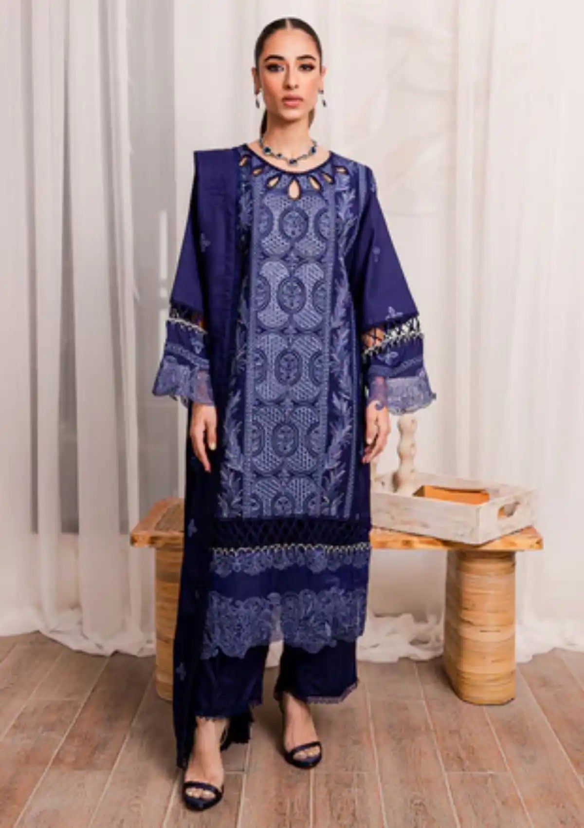 Parishay Nuray-e-Nazar Winter'23 NNF-09 - Mohsin Saeed Fabrics