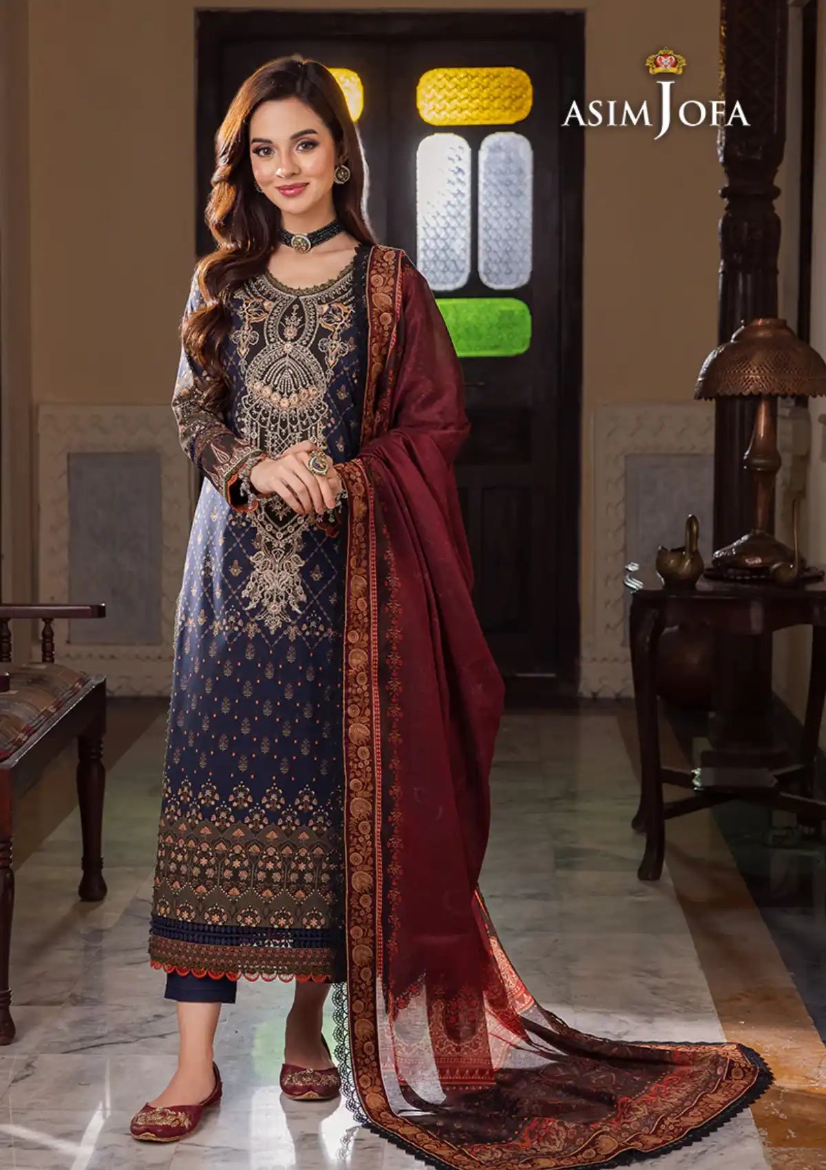 Asim Jofa Rania Pre-Winter'23 AJRW-25 - Mohsin Saeed Fabrics