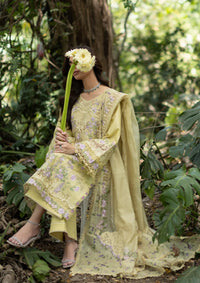 Elaf Luxury Lawn Vol-2'26 ELQ-7A BUTTER YELLOW