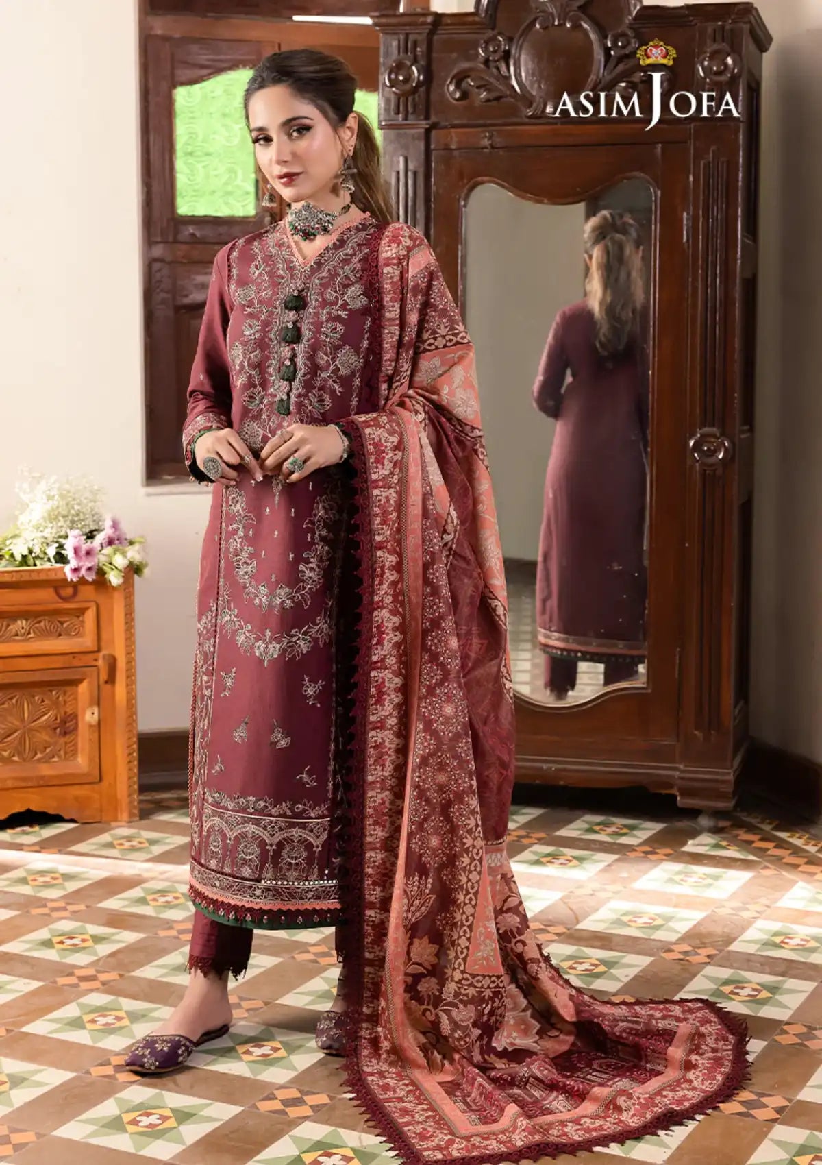 Asim Jofa Rania Pre-Winter'23 AJRW-34 - Mohsin Saeed Fabrics