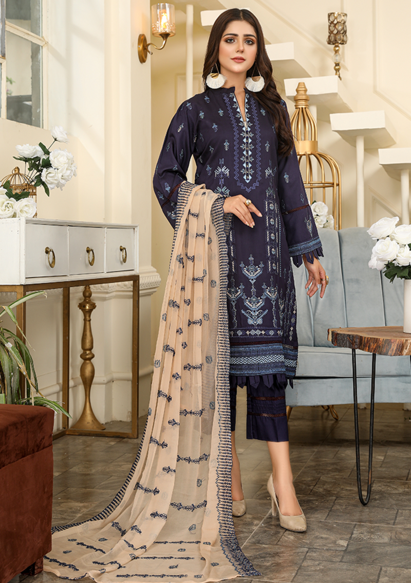 Hues By Humdum'22 HU-09 - Mohsin Saeed Fabrics