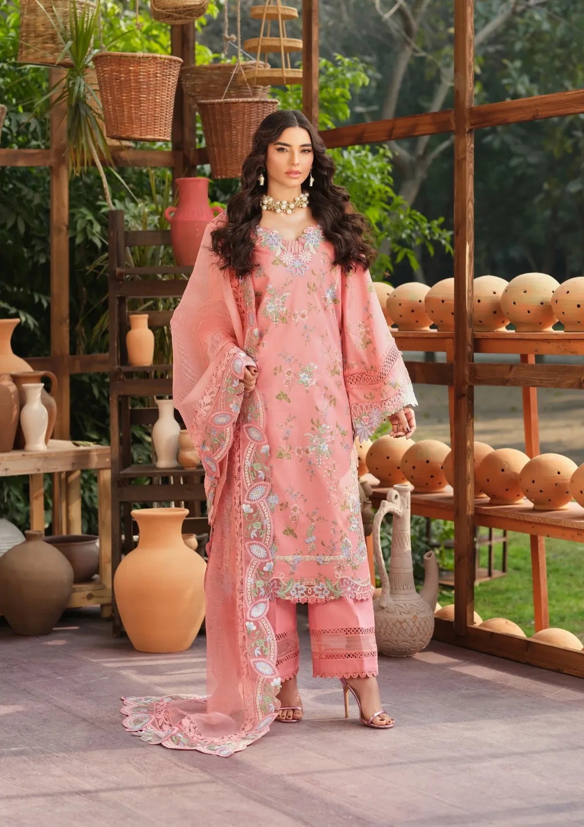 Maryam Hussain Luxury Lawn'26 D-02 Dimple