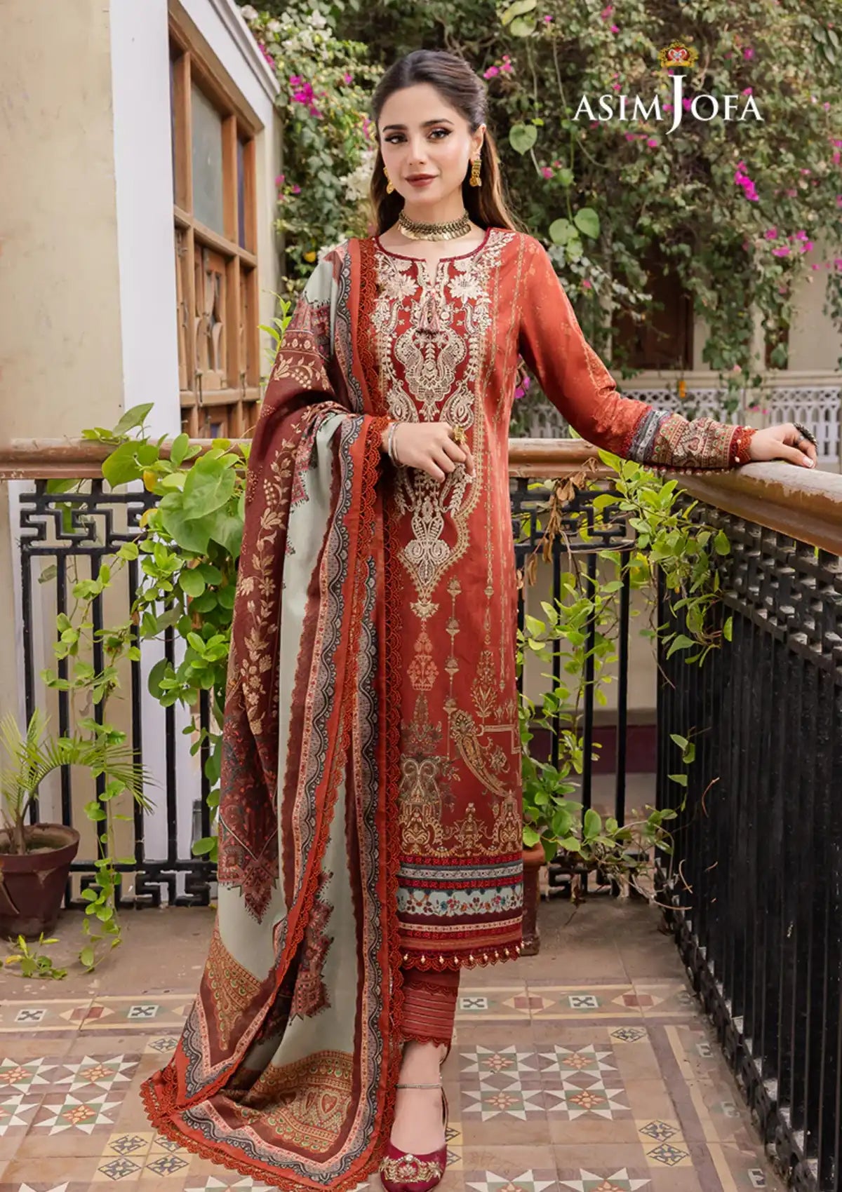Asim Jofa Rania Pre-Winter'23 AJRW-08 - Mohsin Saeed Fabrics