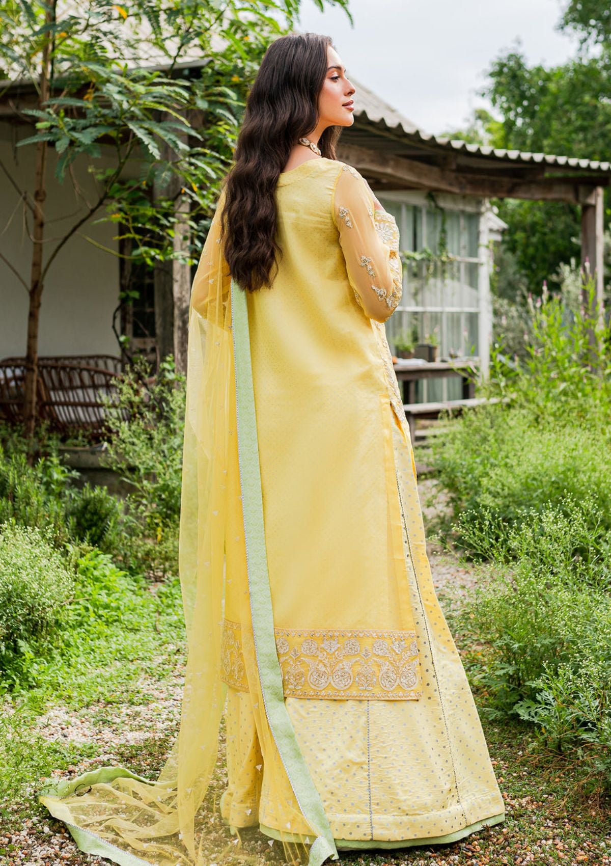 MNM Sorina Luxury Formal'23 Lemon Zest (MW-508) - Mohsin Saeed Fabrics