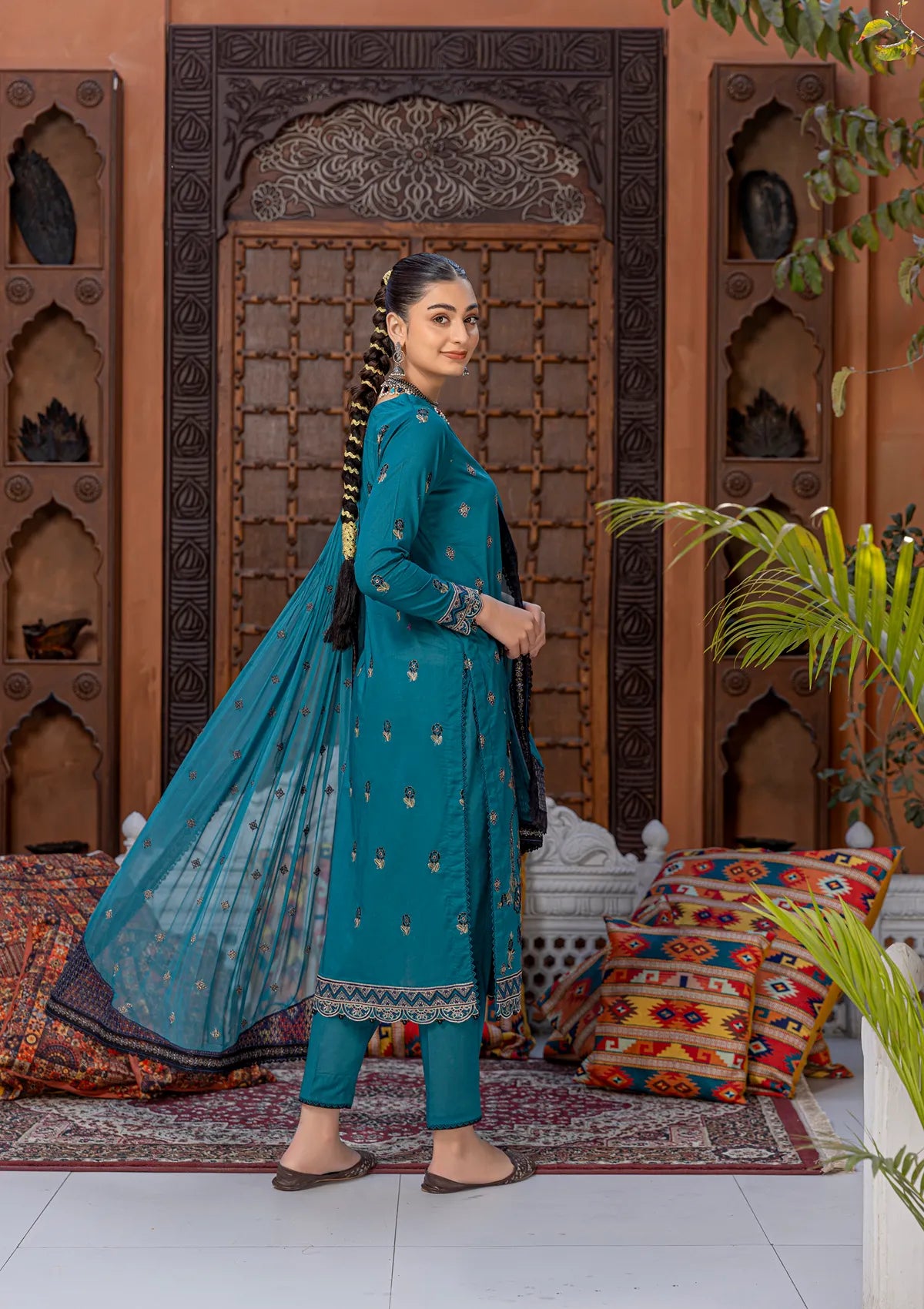 Waresha Lush Essence Lawn'26 LE-03 TURQUOISE GRACE