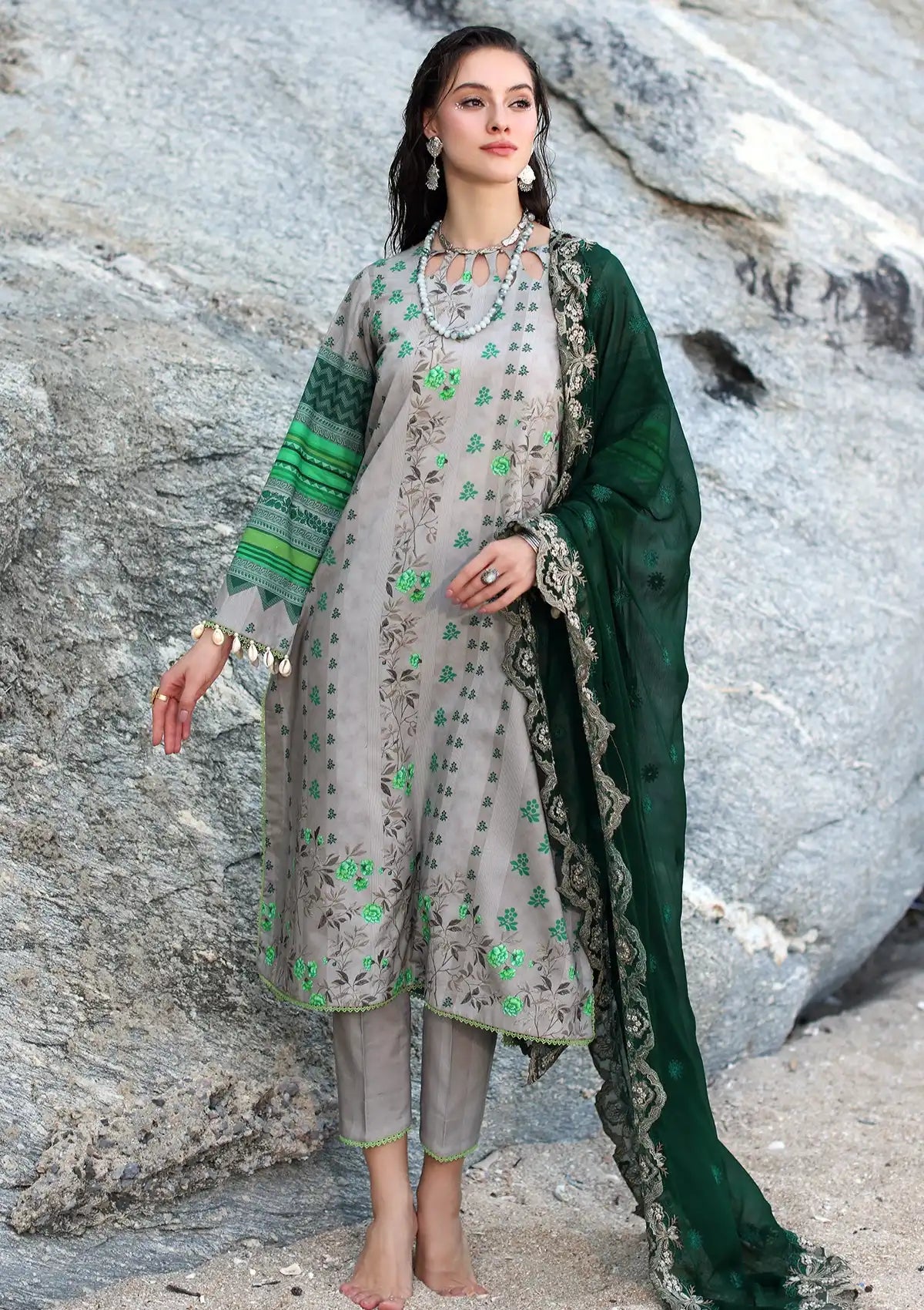 Charizma Print Melody Lawn'24 Vol-04 PM4-26 - Mohsin Saeed Fabrics