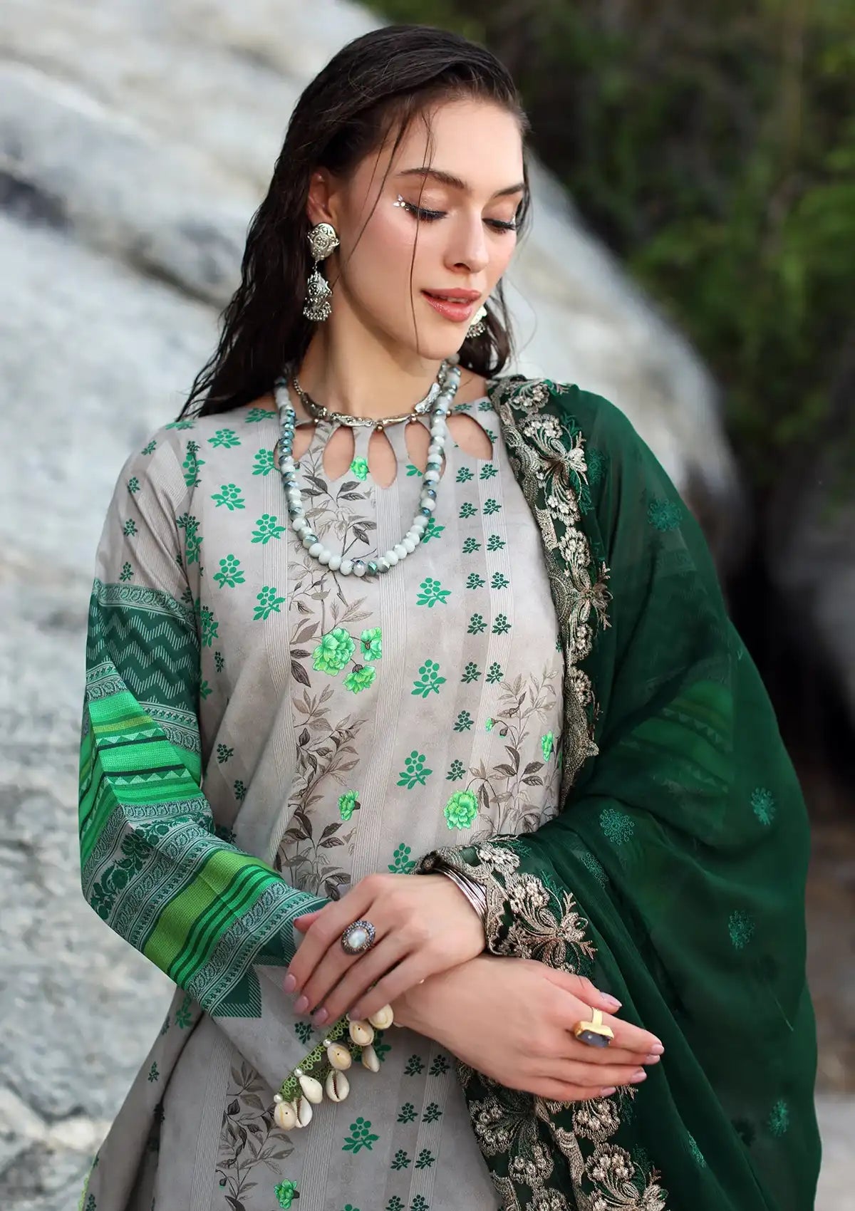 Charizma Print Melody Lawn'24 Vol-04 PM4-26 - Mohsin Saeed Fabrics