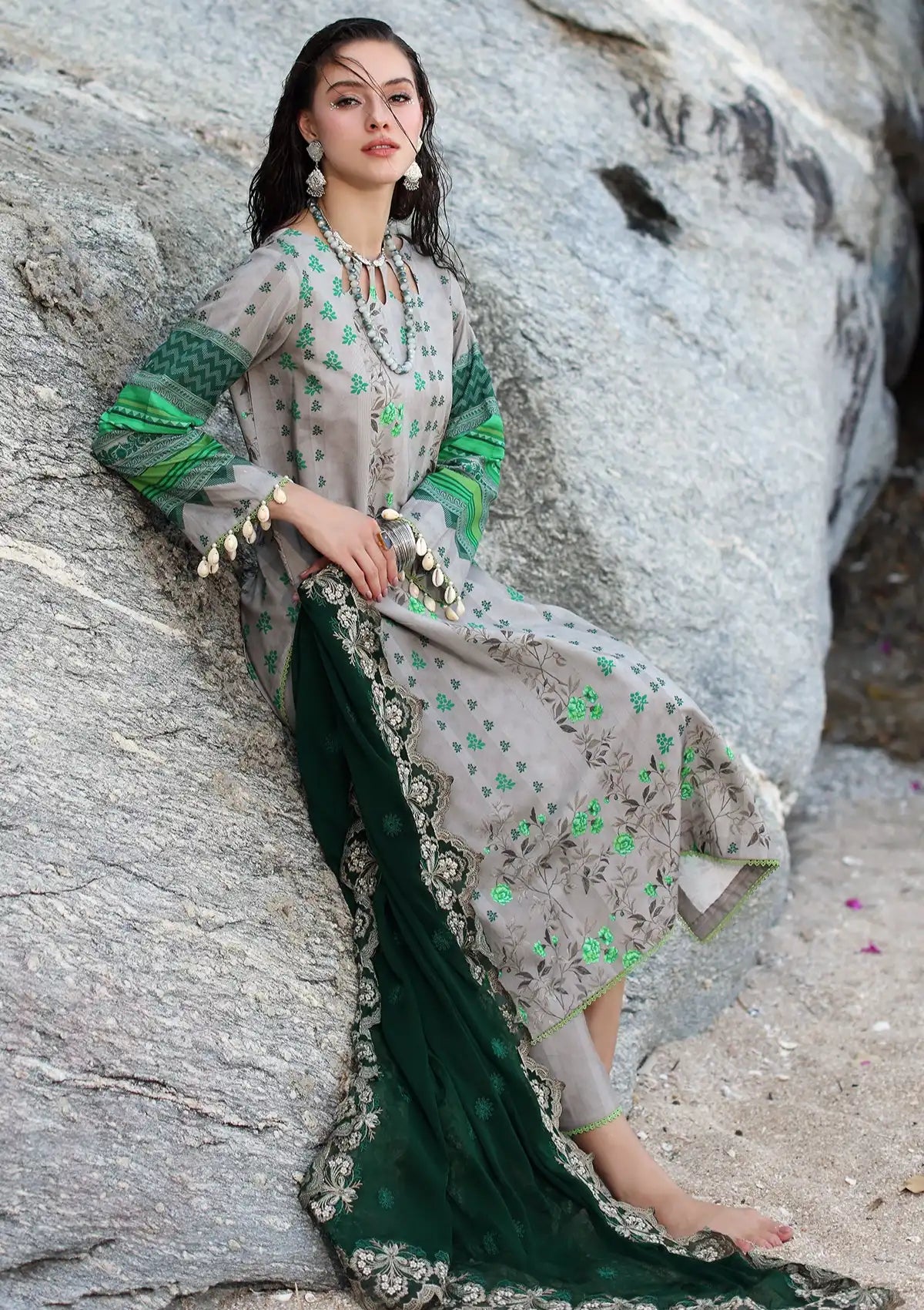 Charizma Print Melody Lawn'24 Vol-04 PM4-26 - Mohsin Saeed Fabrics