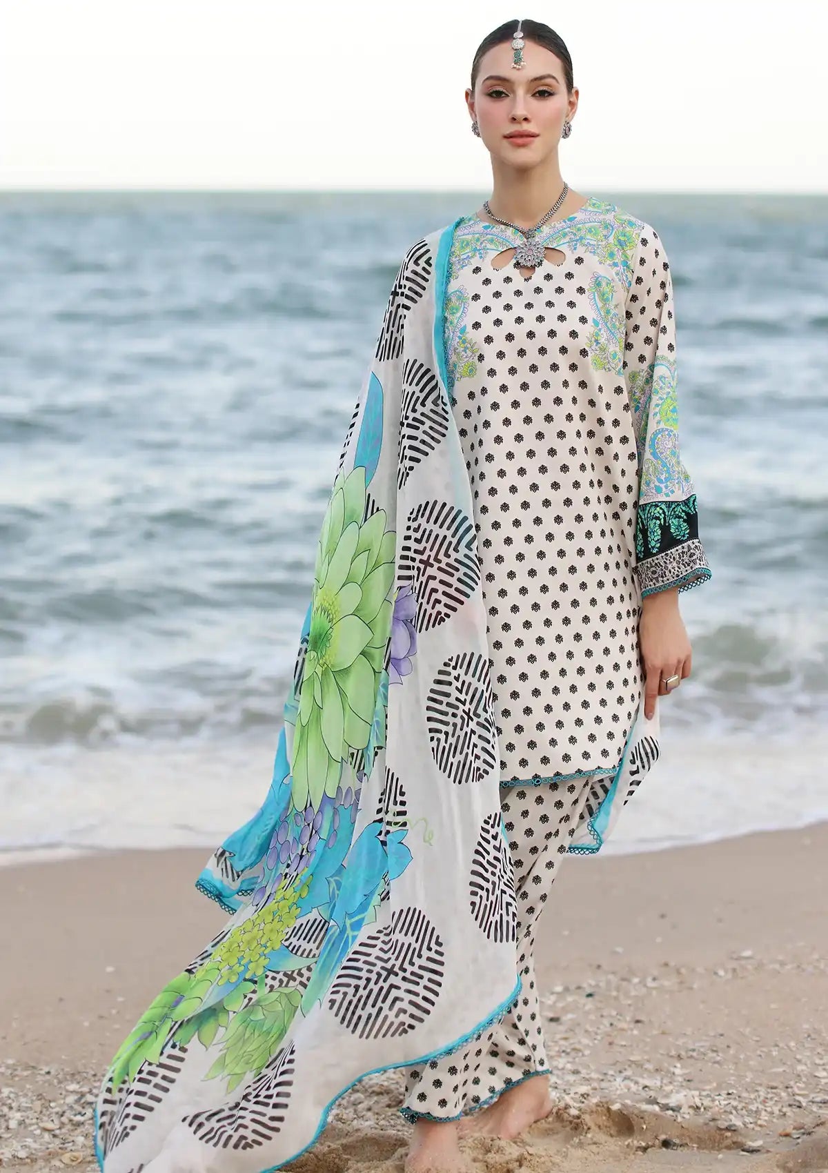 Charizma C-Print Printed Lawn'24 Vol-06 CP4-50 - Mohsin Saeed Fabrics