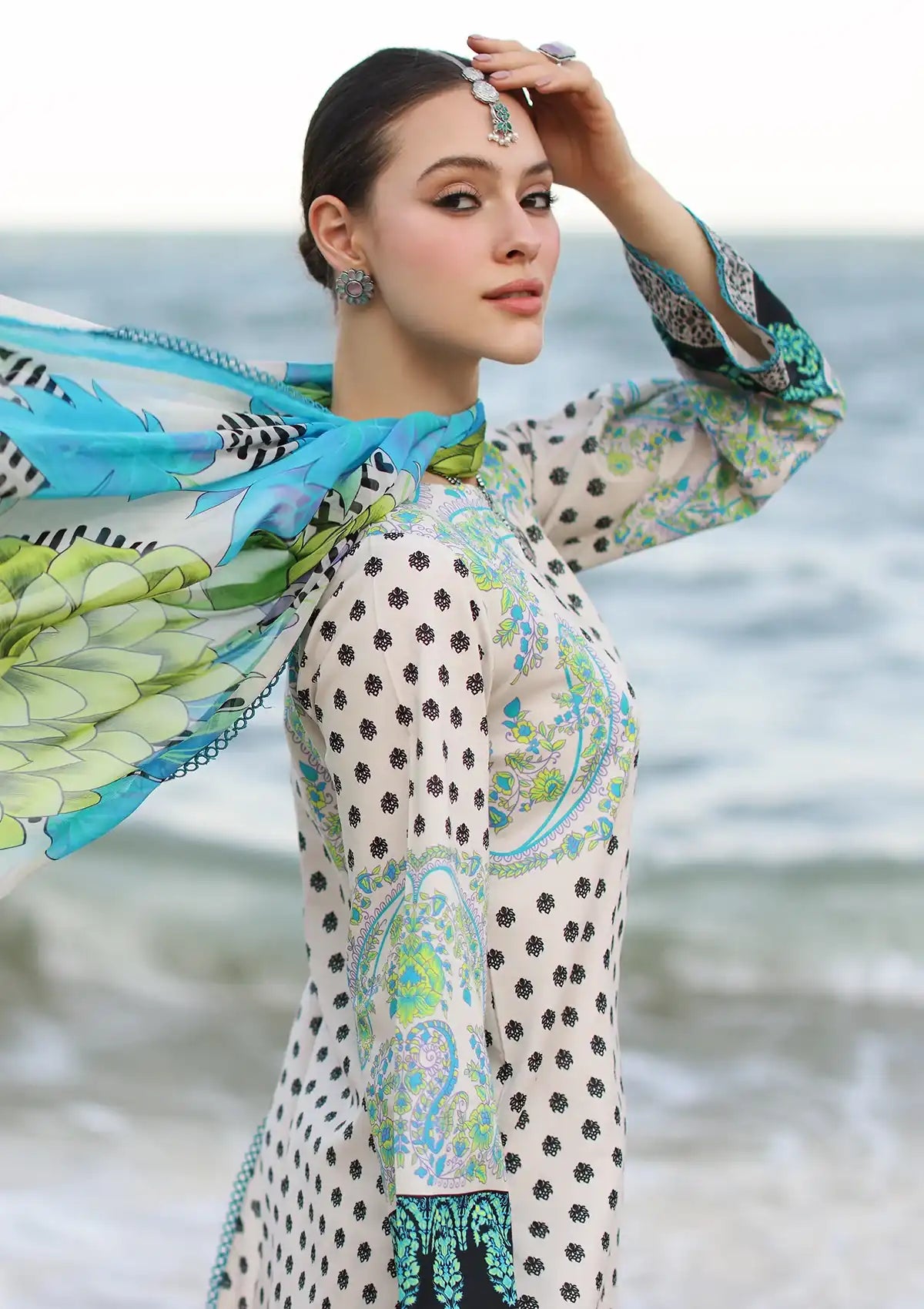 Charizma C-Print Printed Lawn'24 Vol-06 CP4-50 - Mohsin Saeed Fabrics