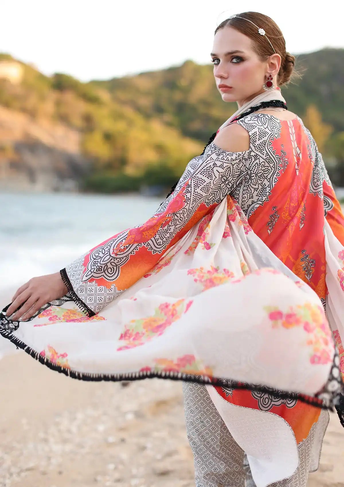 Charizma C-Print Printed Lawn'24 Vol-06 CP4-49 - Mohsin Saeed Fabrics