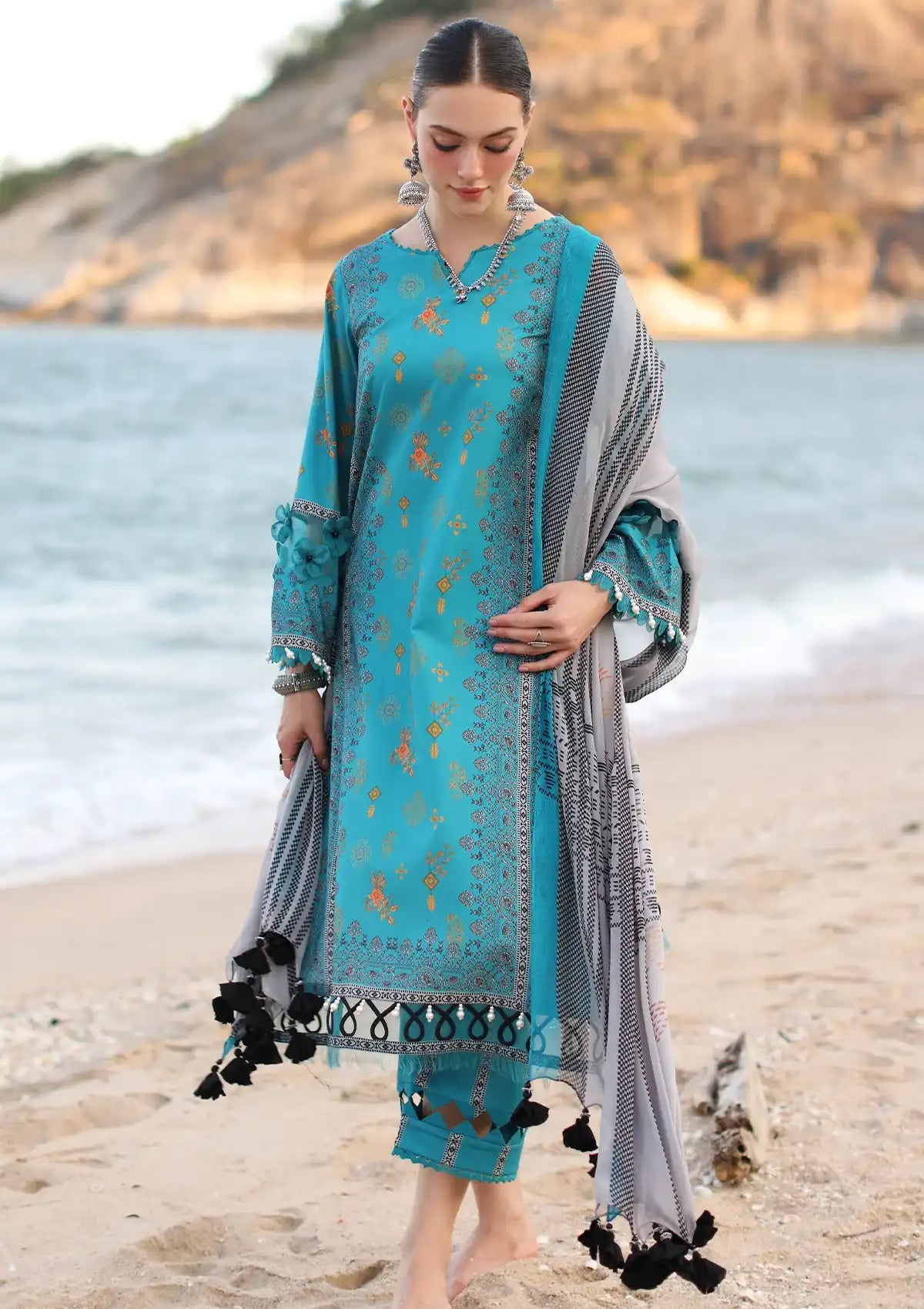 Charizma C-Print Printed Lawn'24 Vol-06 CP4-51 - Mohsin Saeed Fabrics