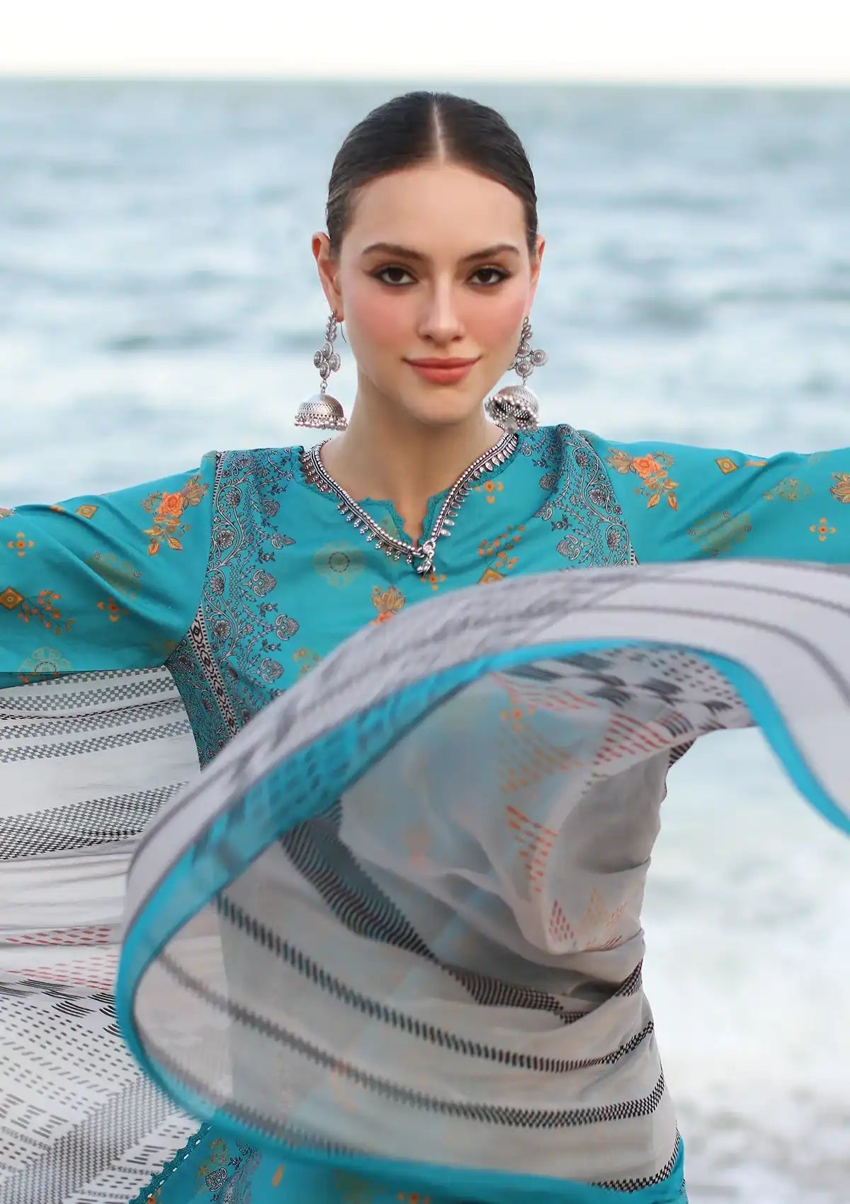 Charizma C-Print Printed Lawn'24 Vol-06 CP4-51 - Mohsin Saeed Fabrics