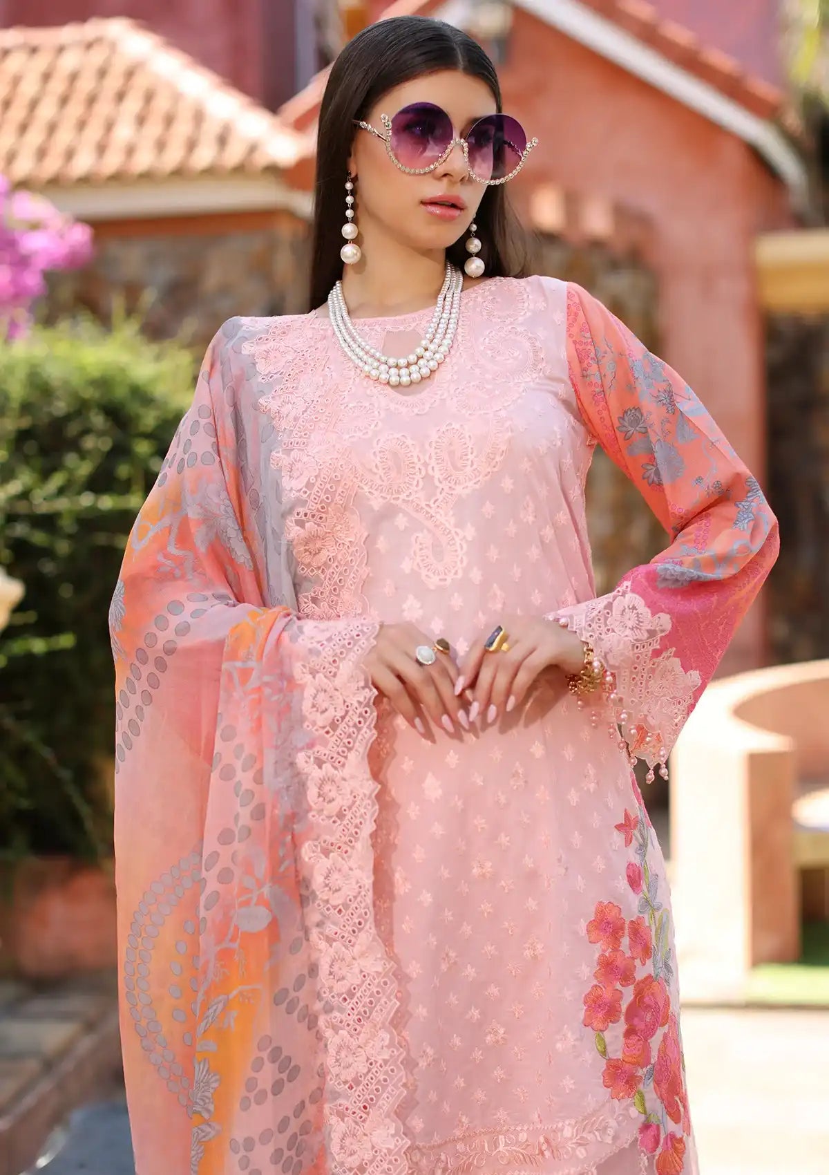 Charizma Reem Emb Lawn'24 Vol-02 CRS4-14 - Mohsin Saeed Fabrics
