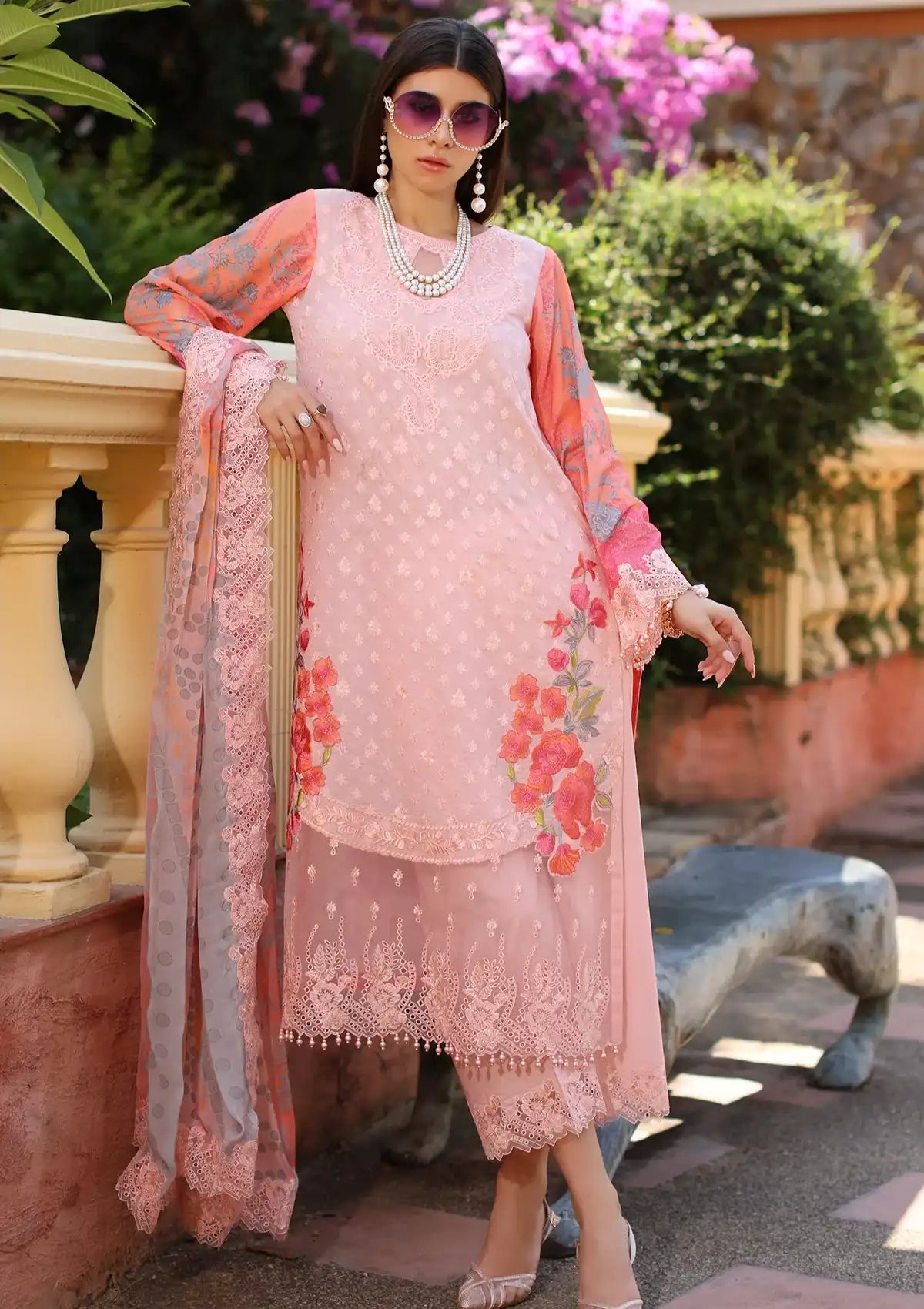 Charizma Reem Emb Lawn'24 Vol-02 CRS4-14 - Mohsin Saeed Fabrics