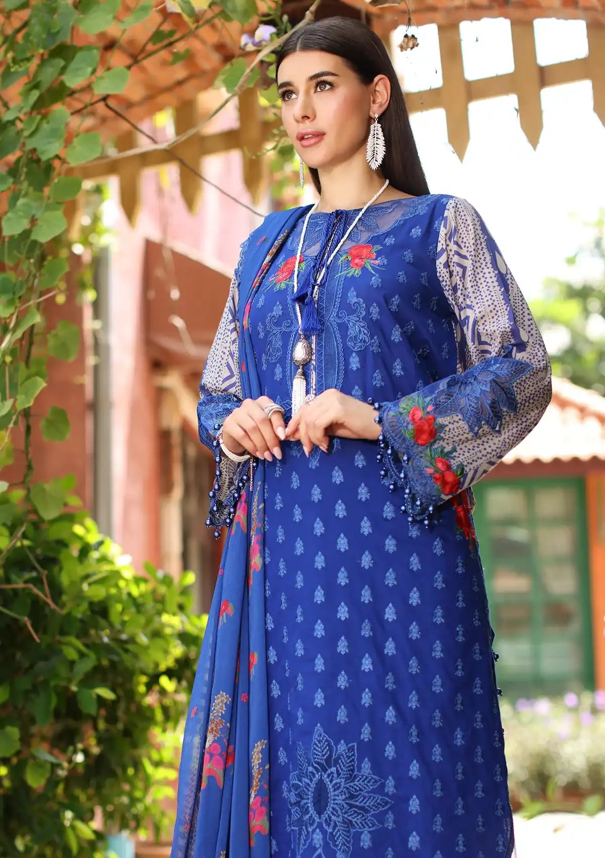 Charizma Reem Emb Lawn'24 Vol-02 CRS4-17 - Mohsin Saeed Fabrics