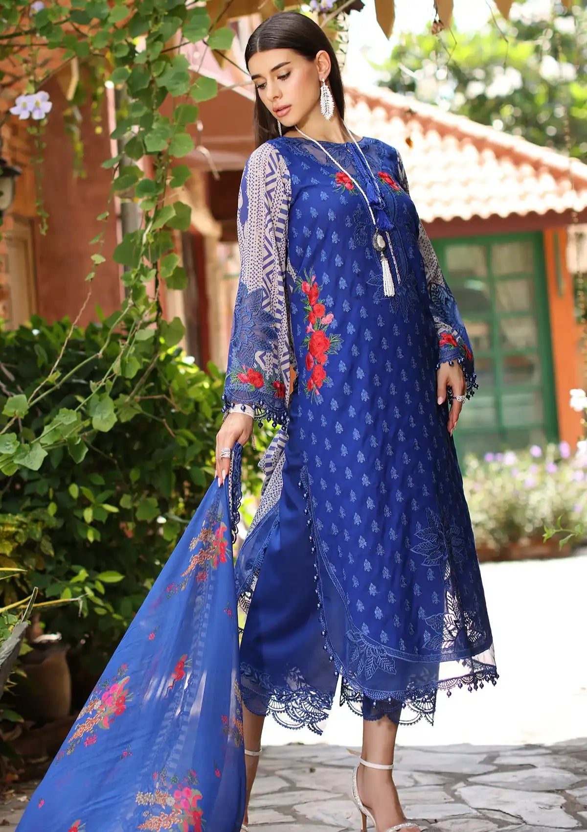 Charizma Reem Emb Lawn'24 Vol-02 CRS4-17 - Mohsin Saeed Fabrics