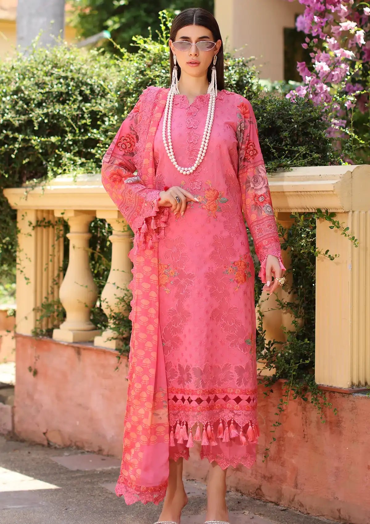 Charizma Reem Emb Lawn'24 Vol-02 CRS4-16 - Mohsin Saeed Fabrics