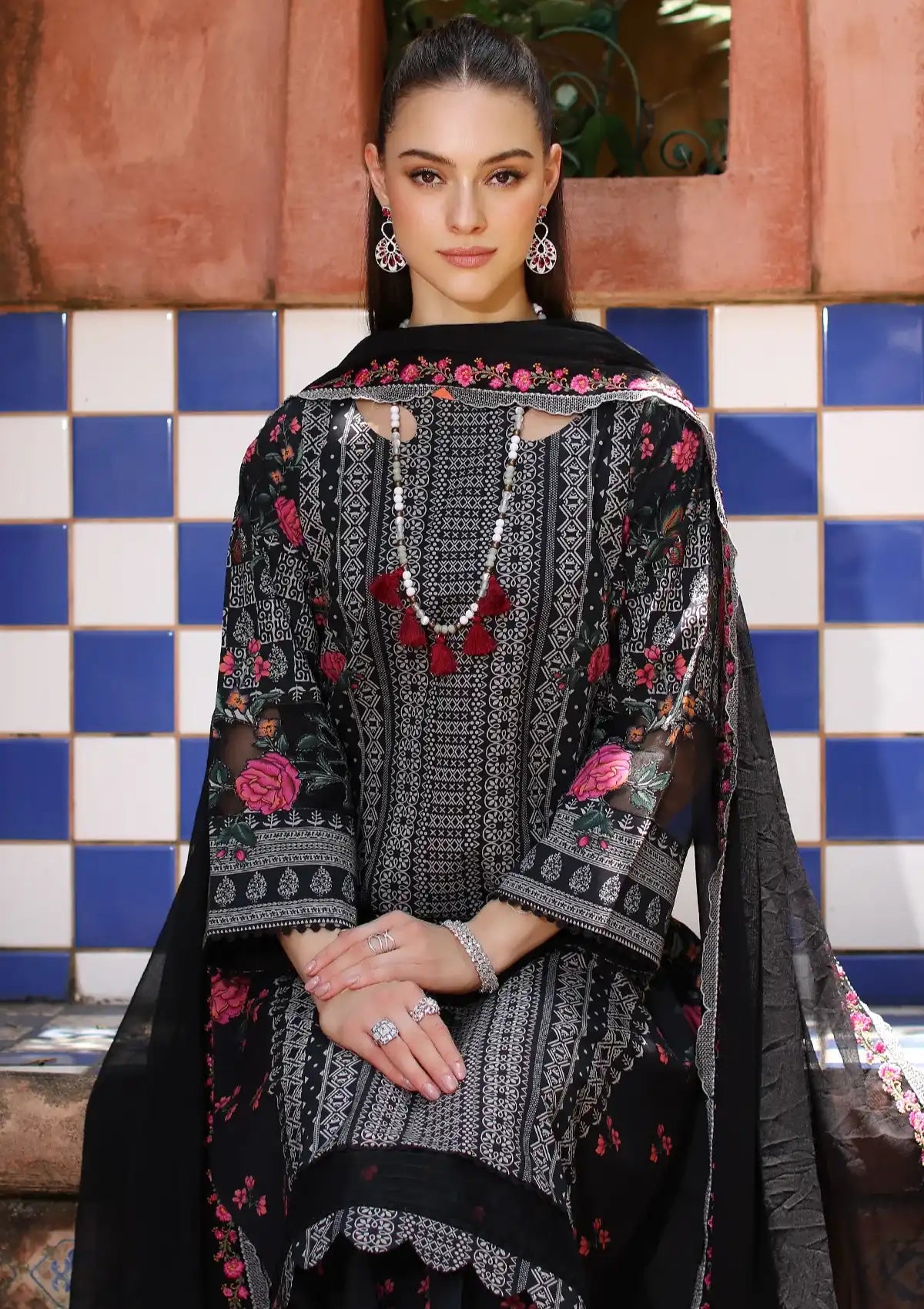 Charizma Print Melody Lawn'24 Vol-04 PM4-35 - Mohsin Saeed Fabrics