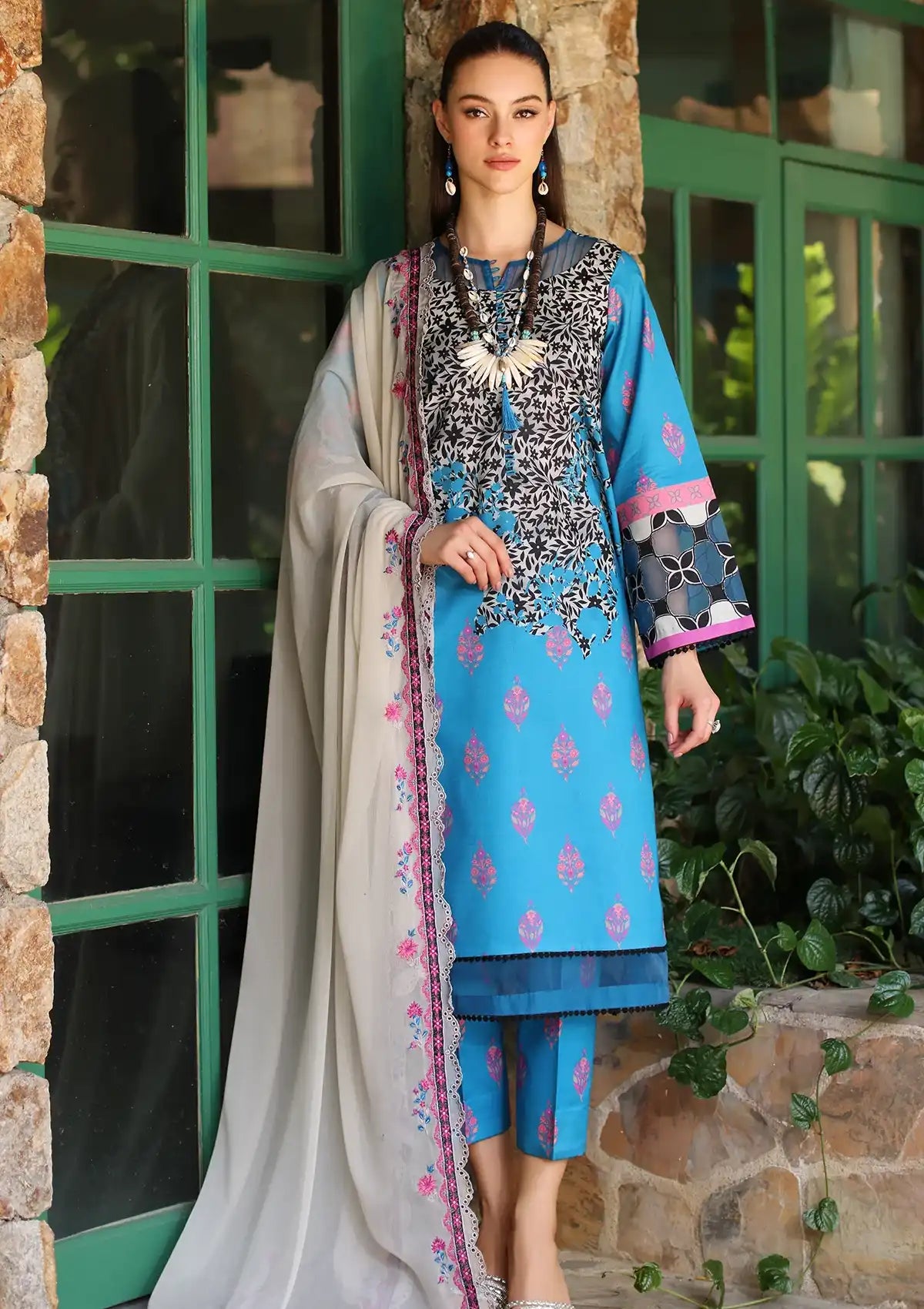Charizma Print Melody Lawn'24 Vol-04 PM4-34 - Mohsin Saeed Fabrics