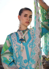 Charizma Aniq Emb Lawn'24 Vol-01 AN4-05 - Mohsin Saeed Fabrics