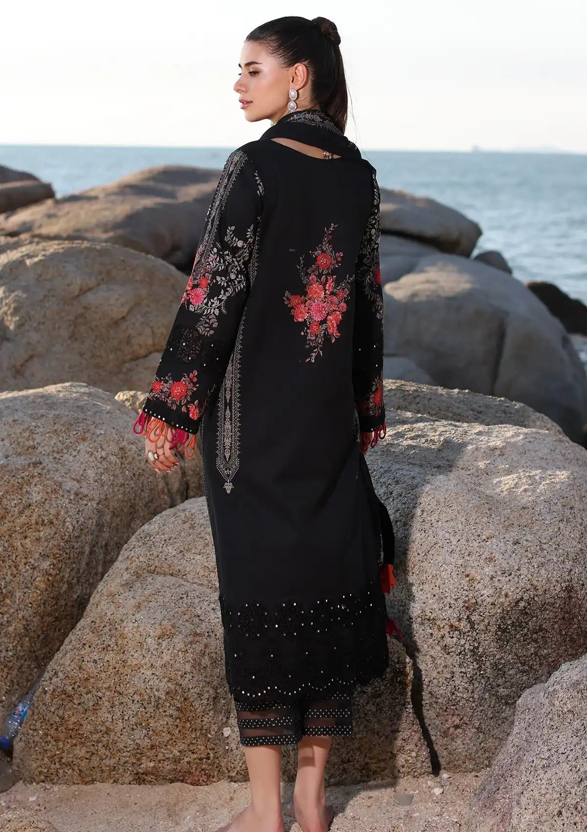 Charizma Aniq Emb Lawn'24 Vol-01 AN4-09 - Mohsin Saeed Fabrics